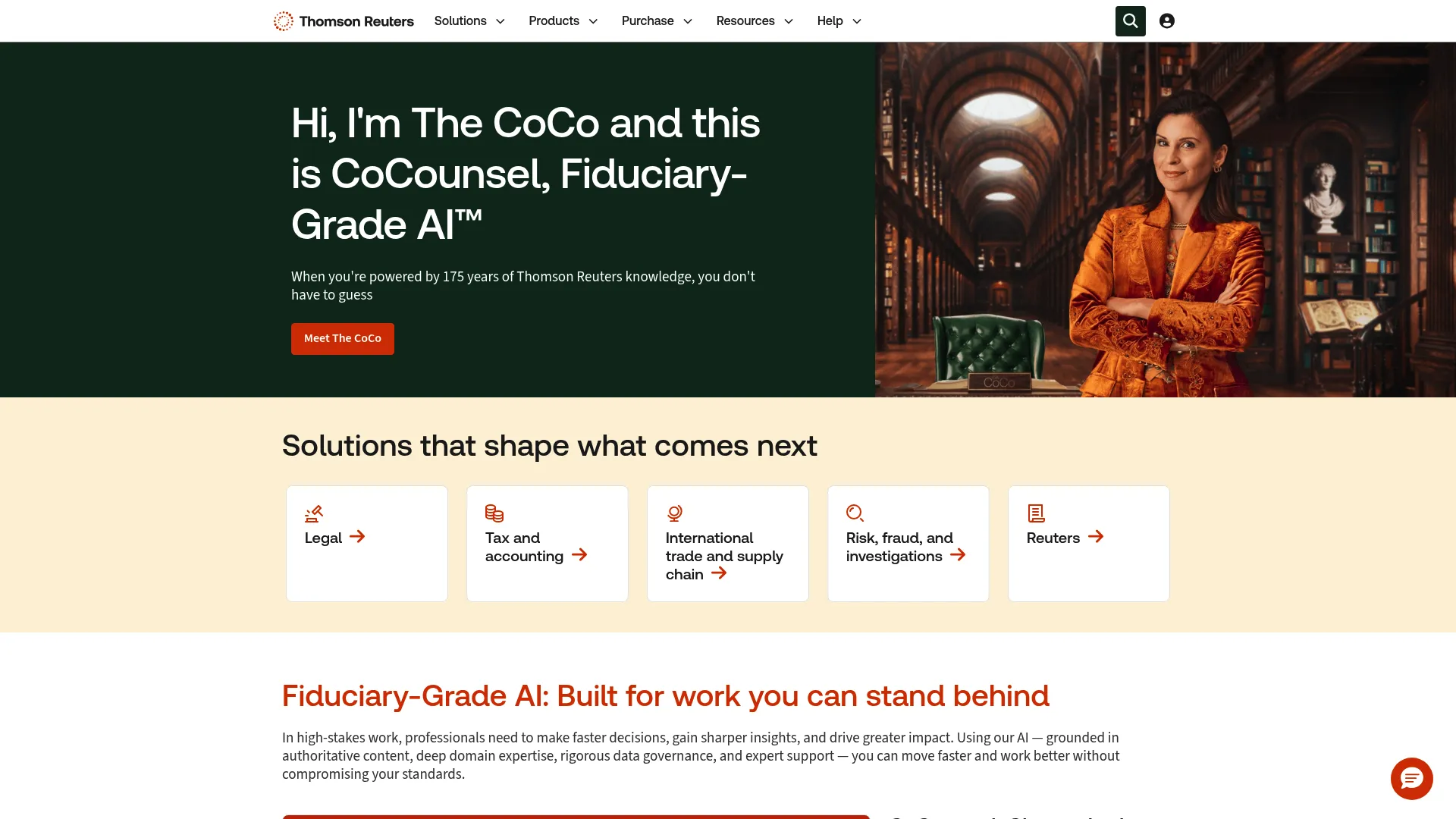Thomson Reuters Legal Tracker platform homepage