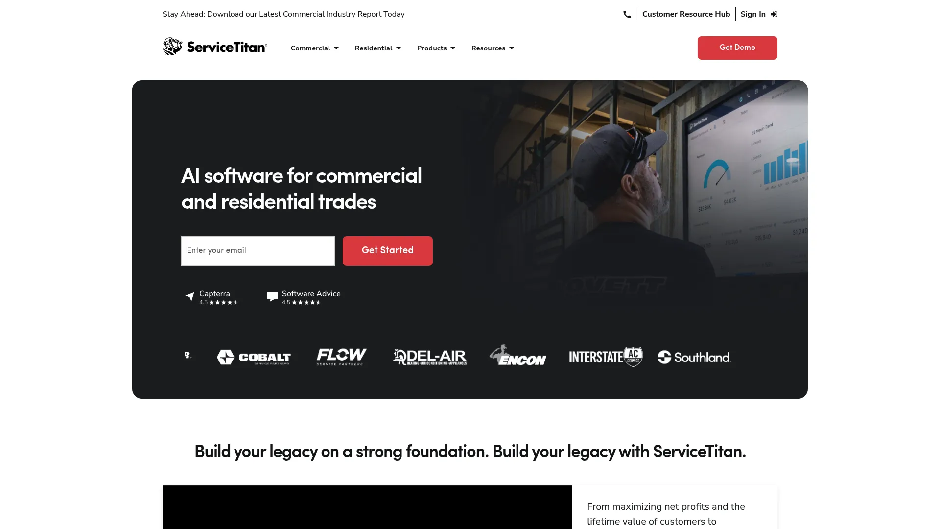 ServiceTitan operating software for the trades