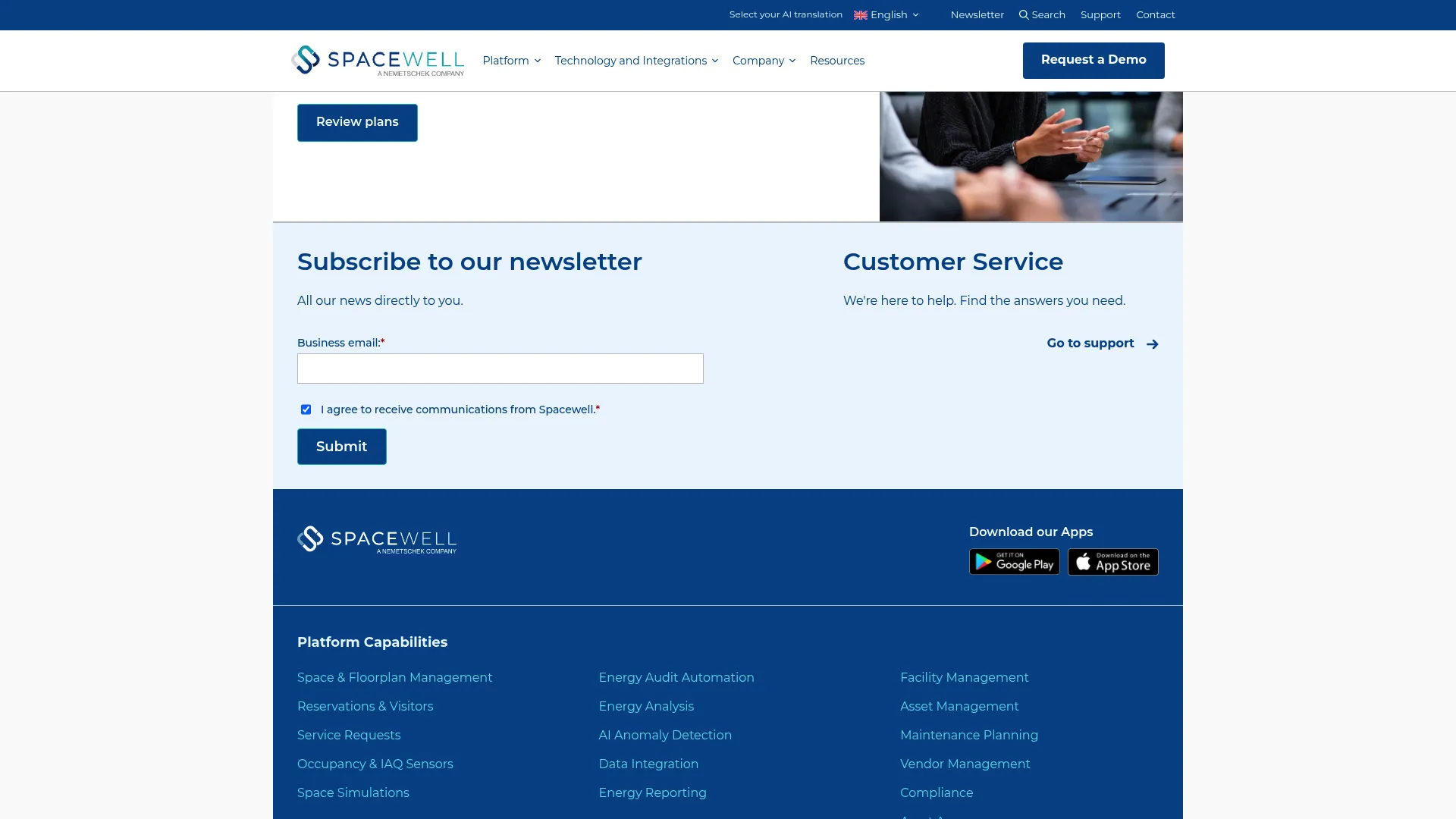 Spacewell building operations platform