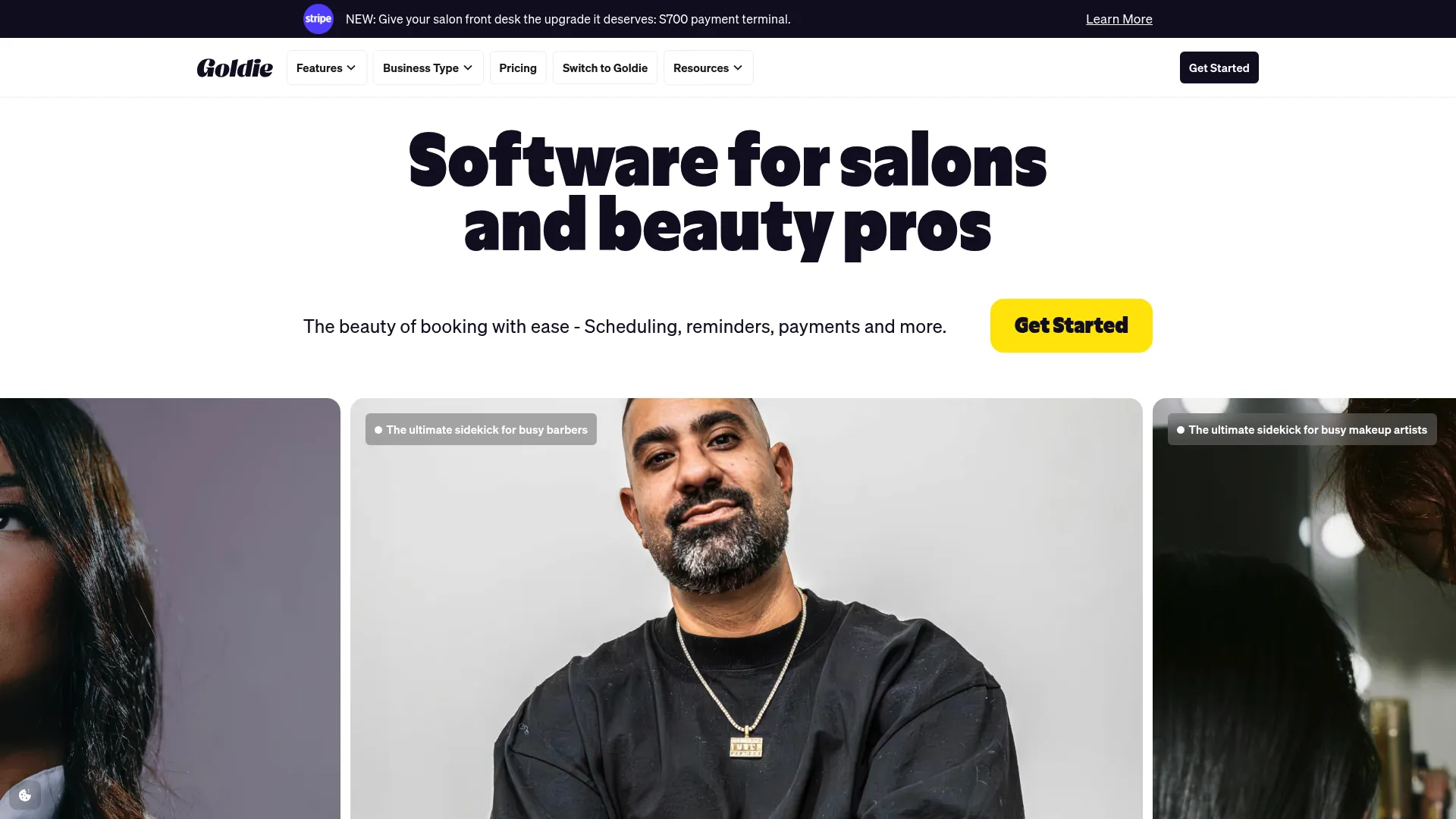 Goldie appointment scheduling app