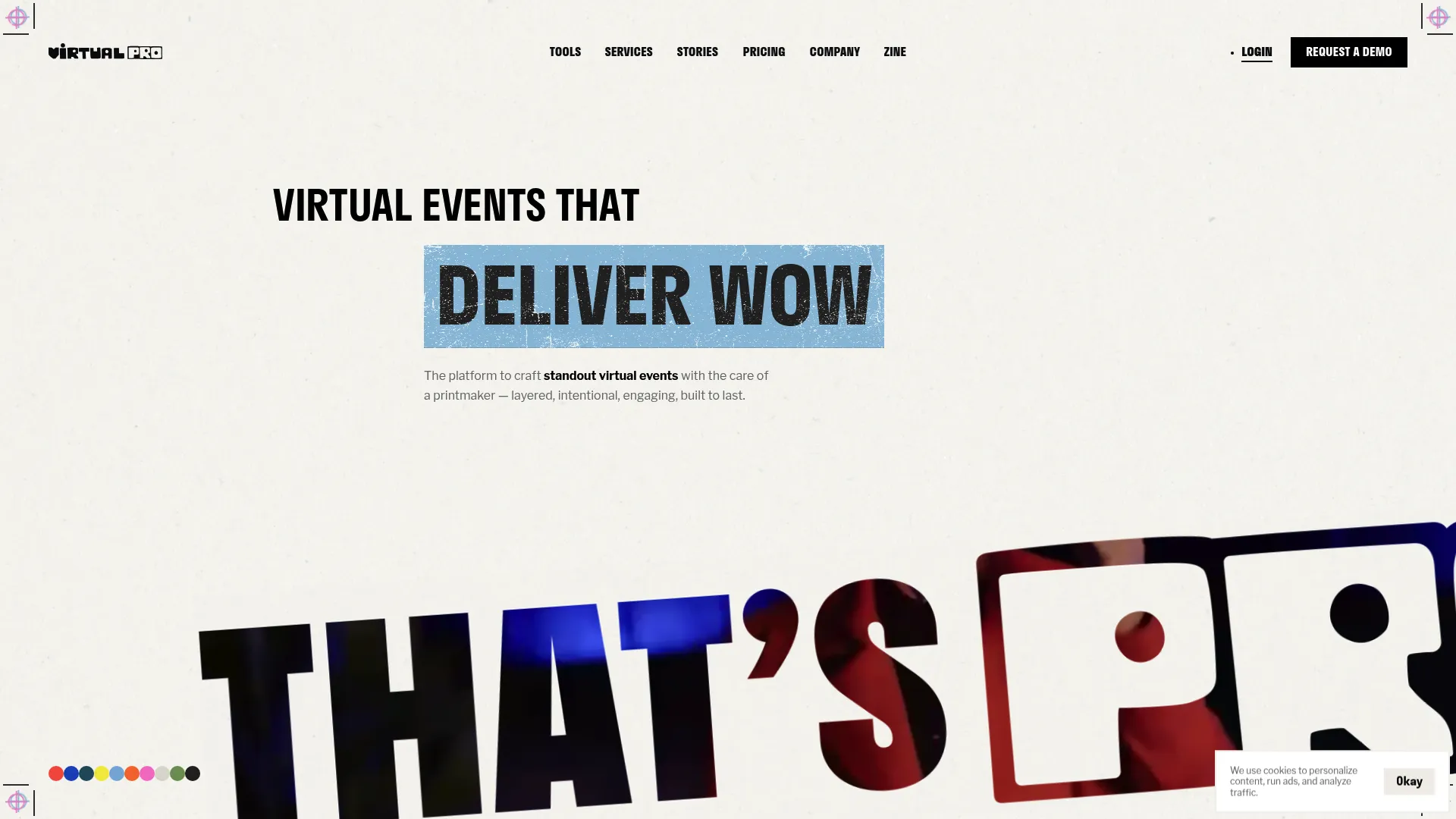 Hubilo event and webinar platform homepage