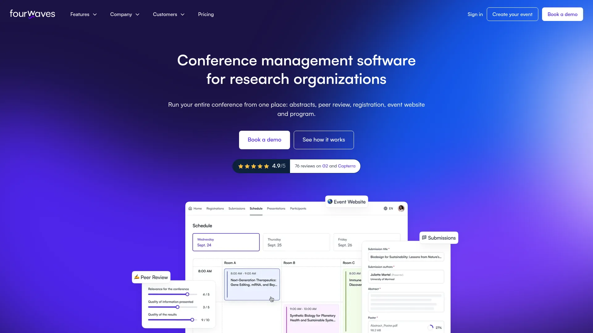 Fourwaves conference management software