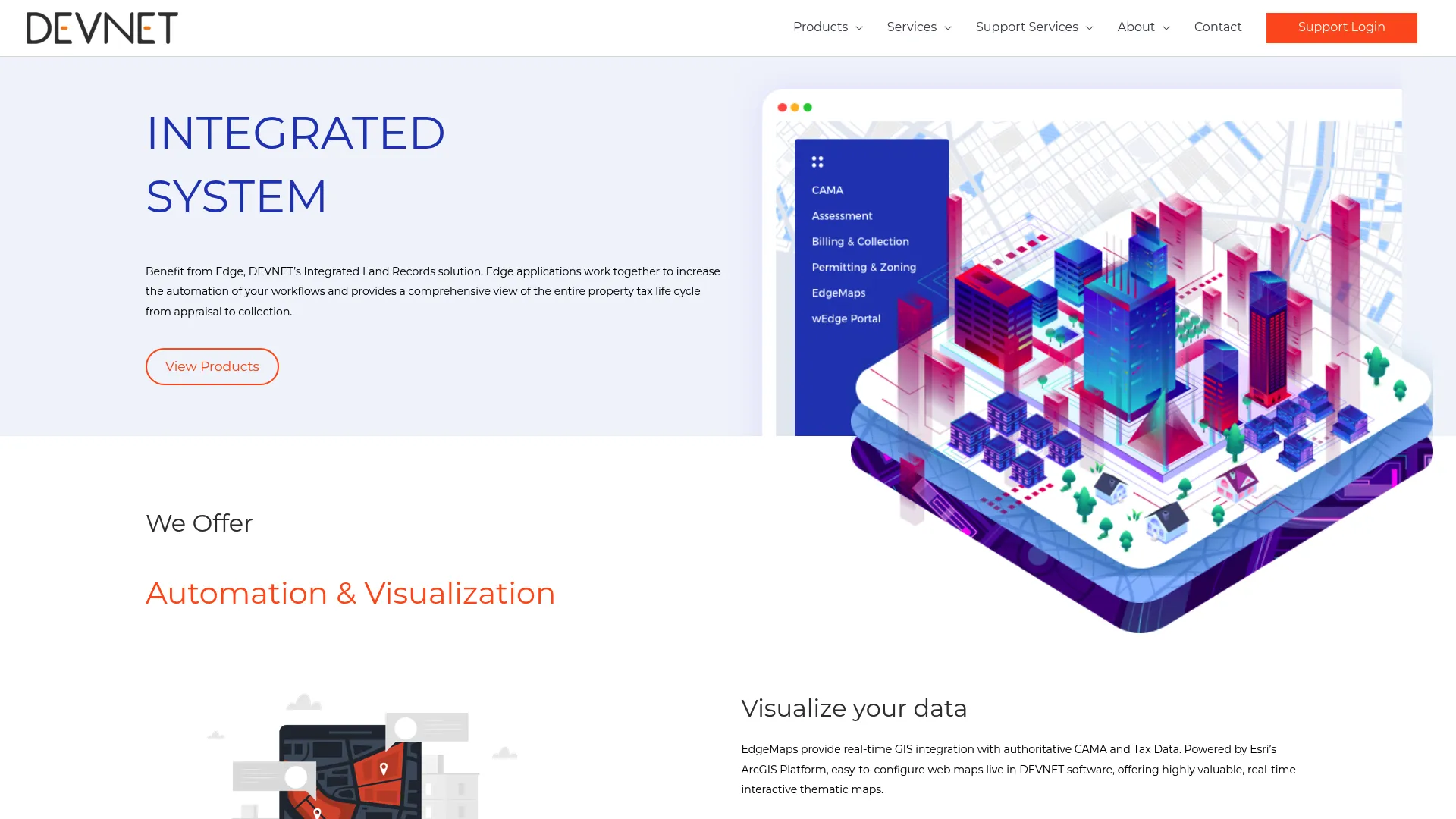DEVNET land records and property tax software homepage