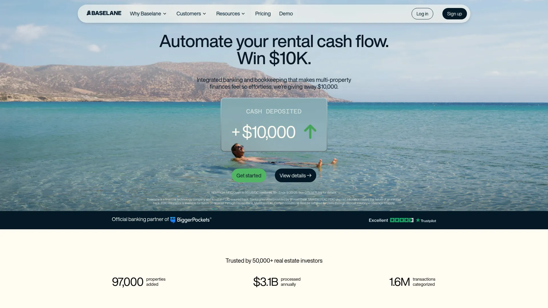 Baselane banking and rent collection platform