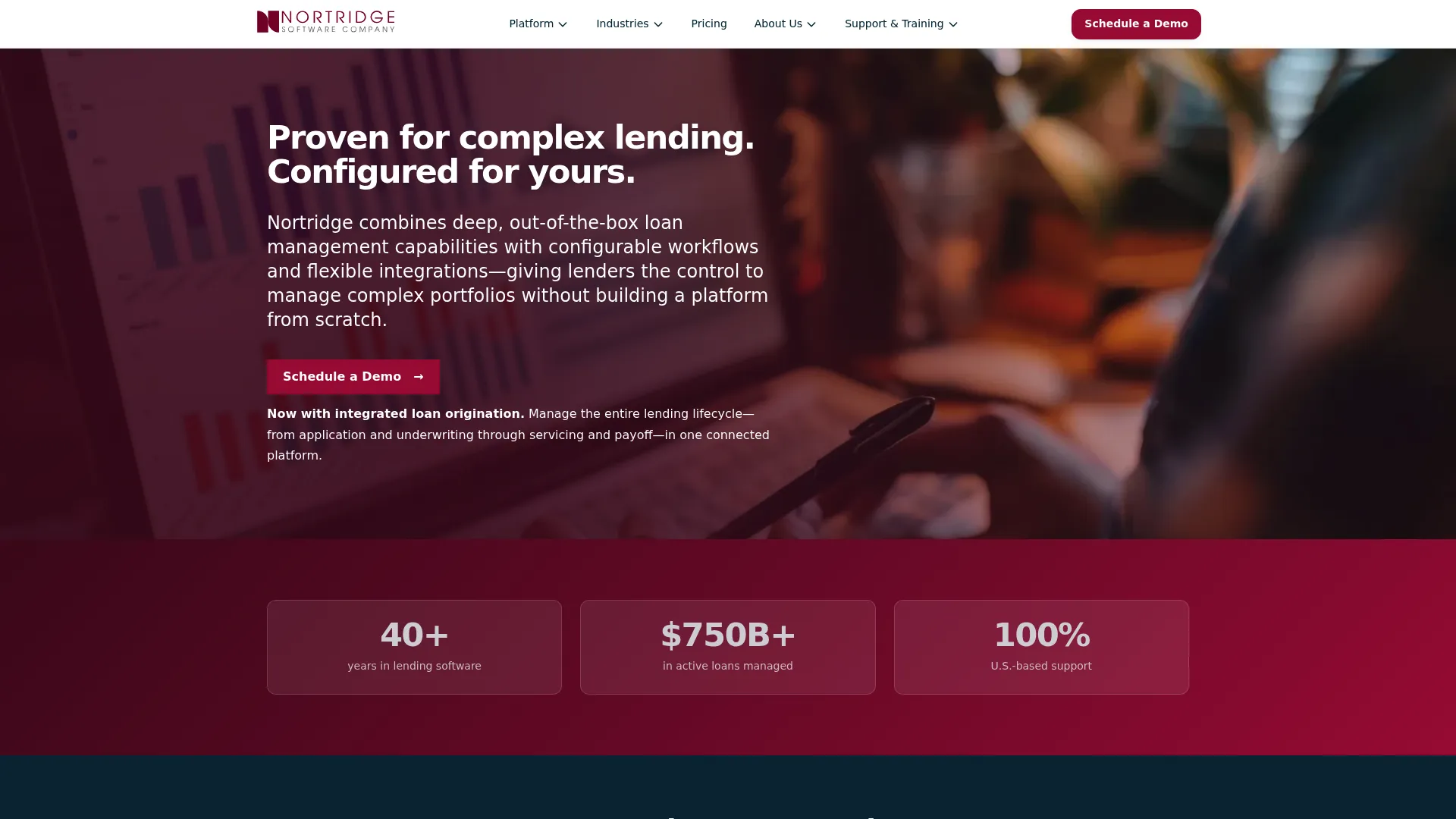 Nortridge loan servicing system