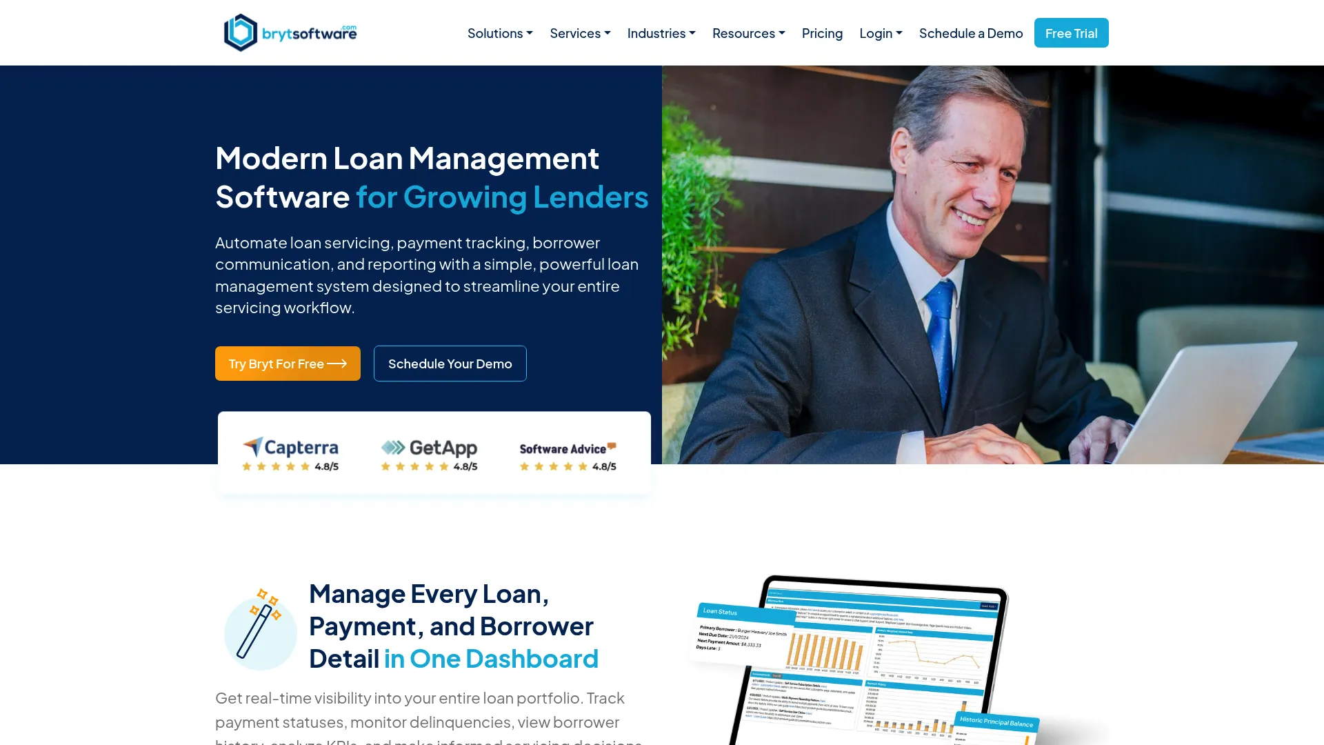 Bryt loan servicing software