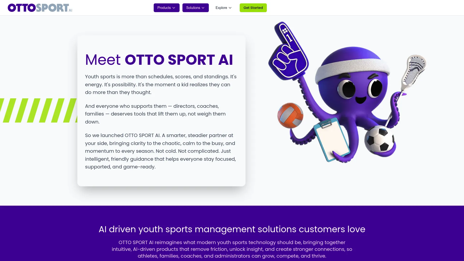 Demosphere youth sports management software homepage