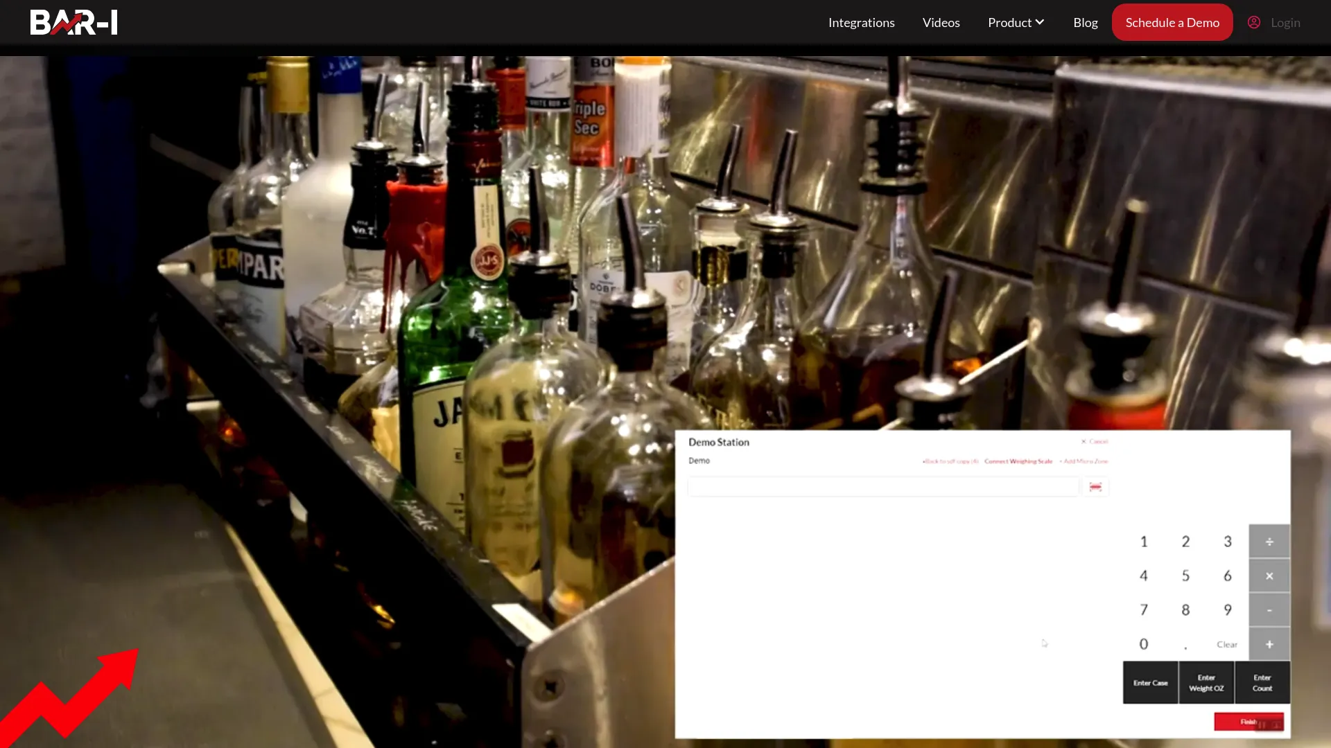 Bar-i bar inventory management software interface