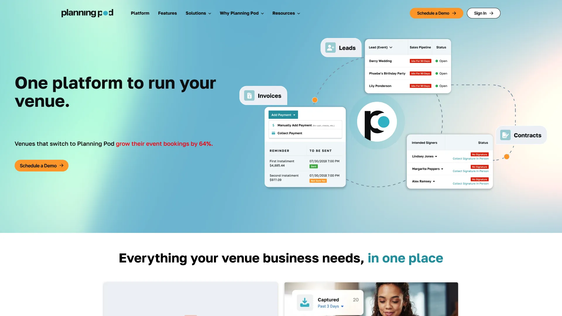Planning Pod venue and event management software