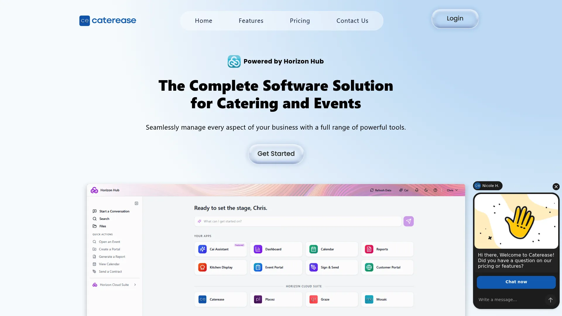 Caterease catering and event planning software