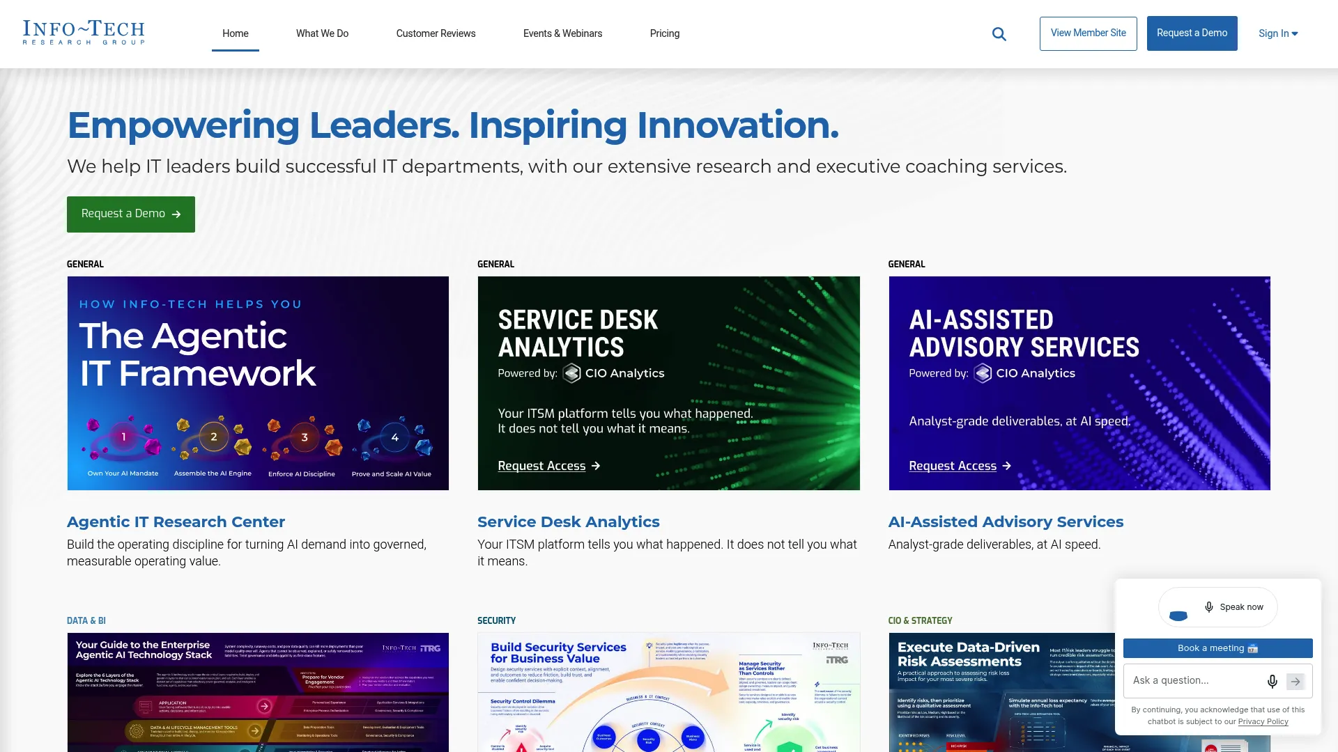 Info-Tech Research Group homepage
