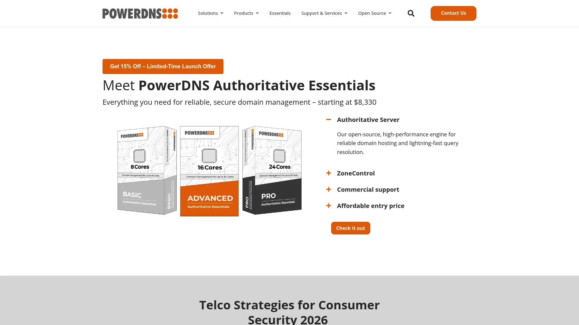 PowerDNS authoritative DNS software