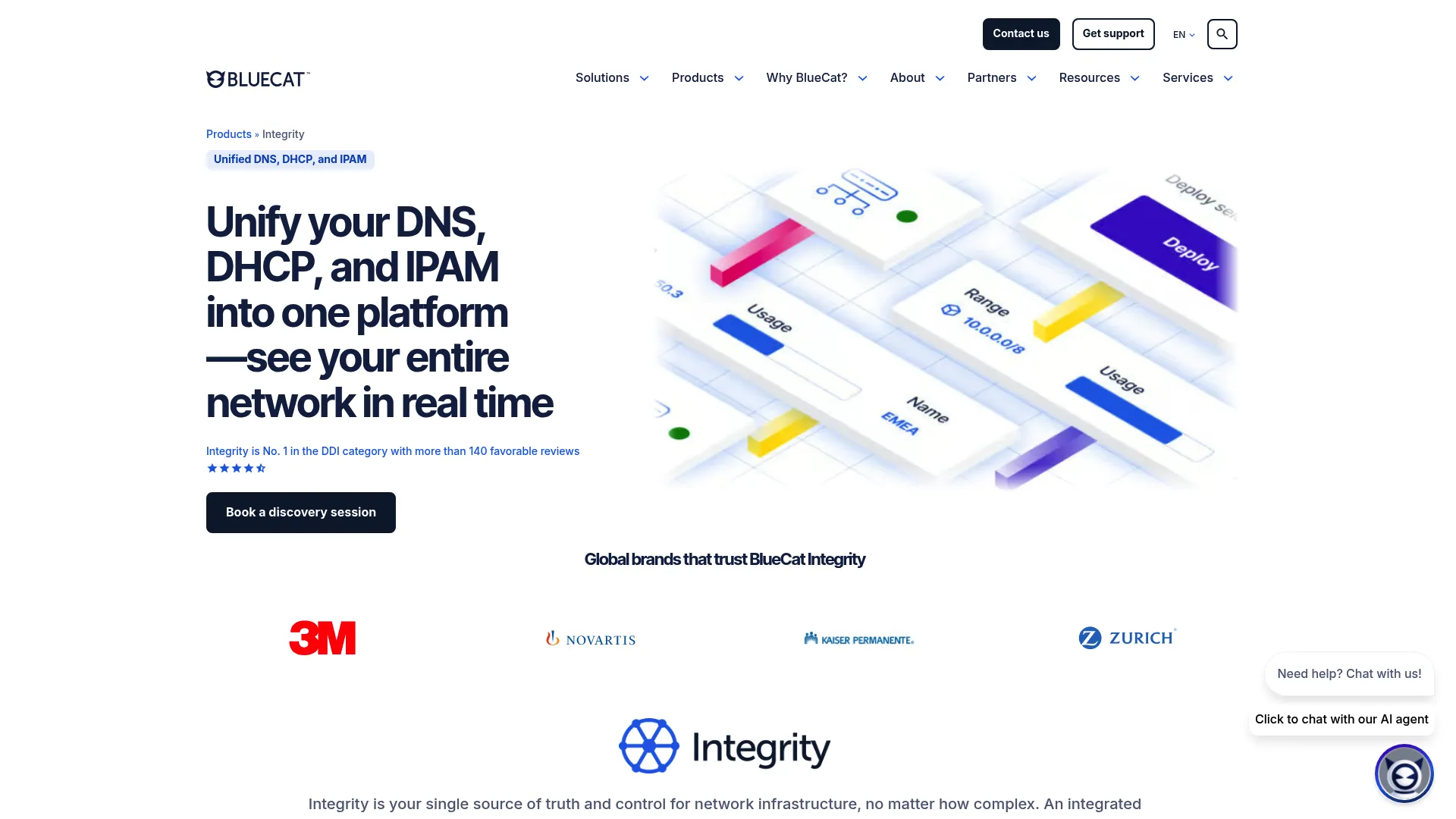 BlueCat Integrity DDI platform