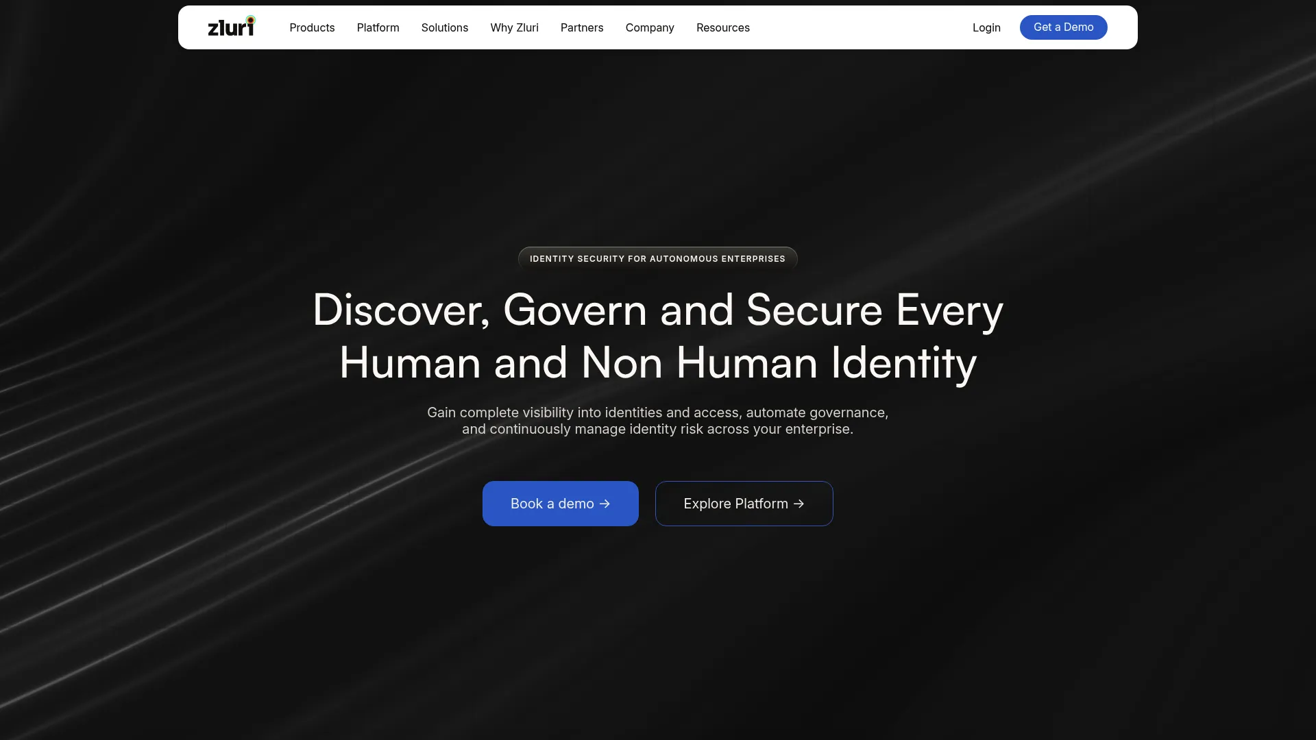 Zluri SaaS management and identity discovery platform interface