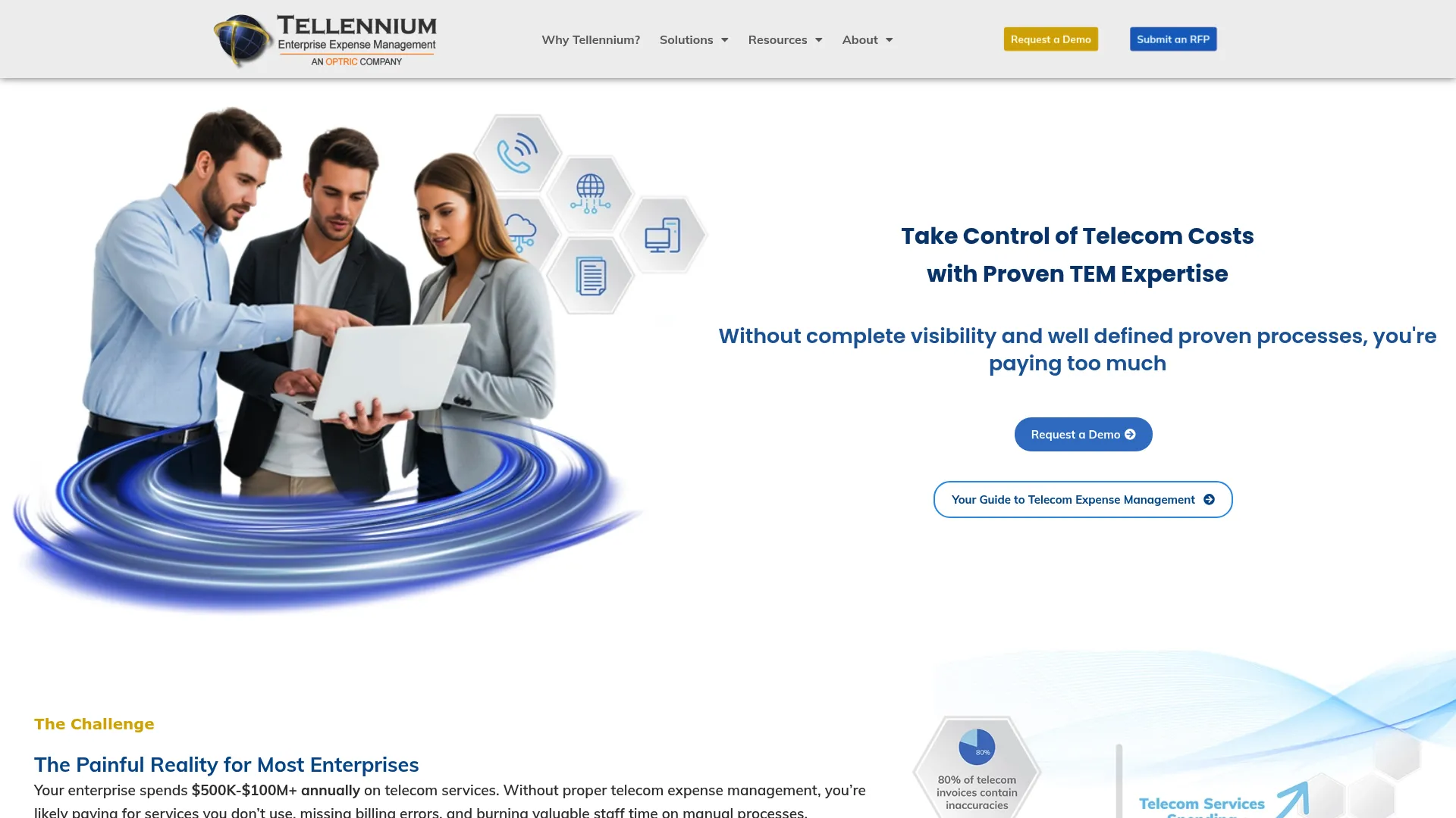 Tellennium Management of Things telecom expense management platform
