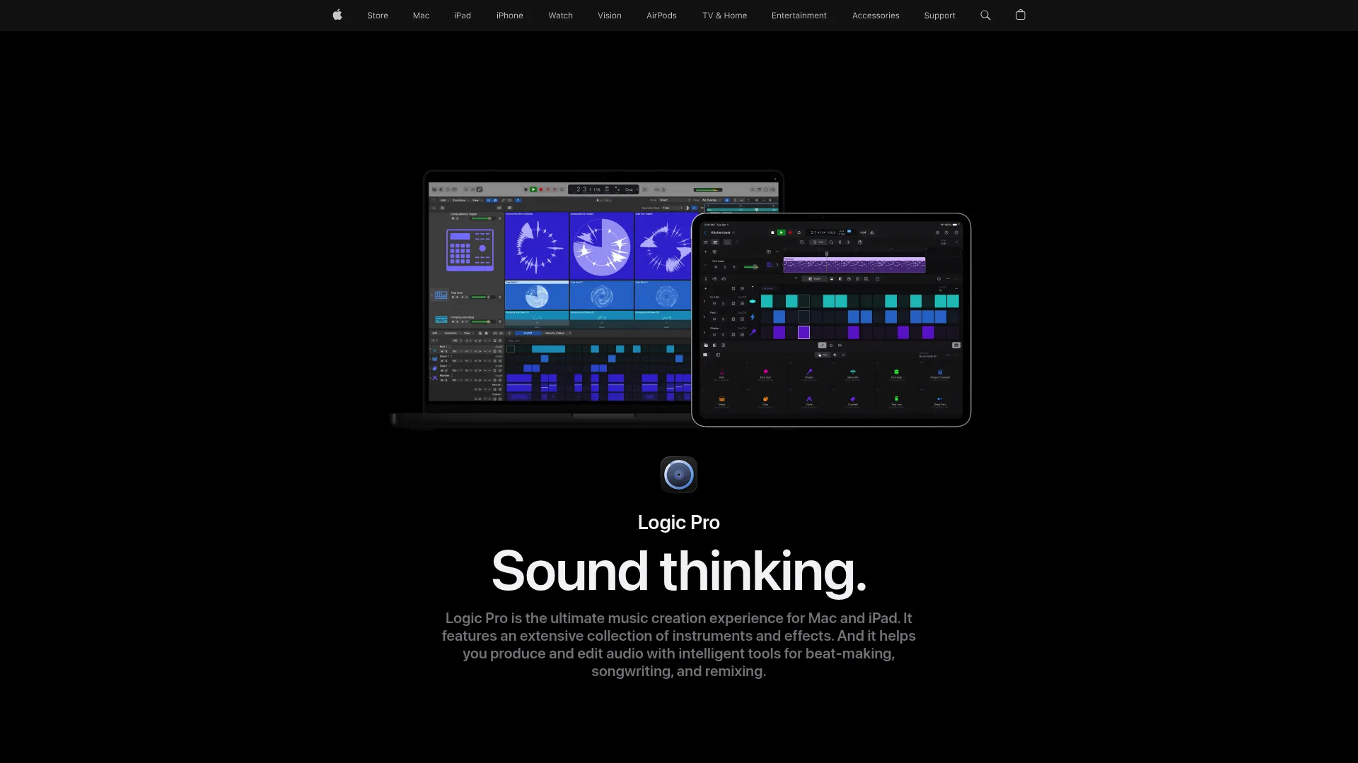 Logic Pro music production interface