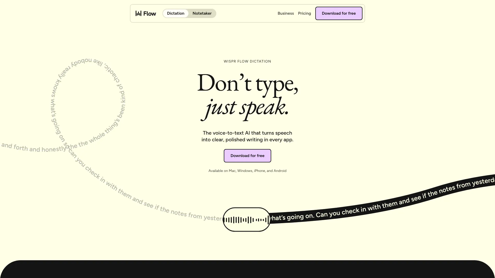 Wispr Flow voice dictation across apps