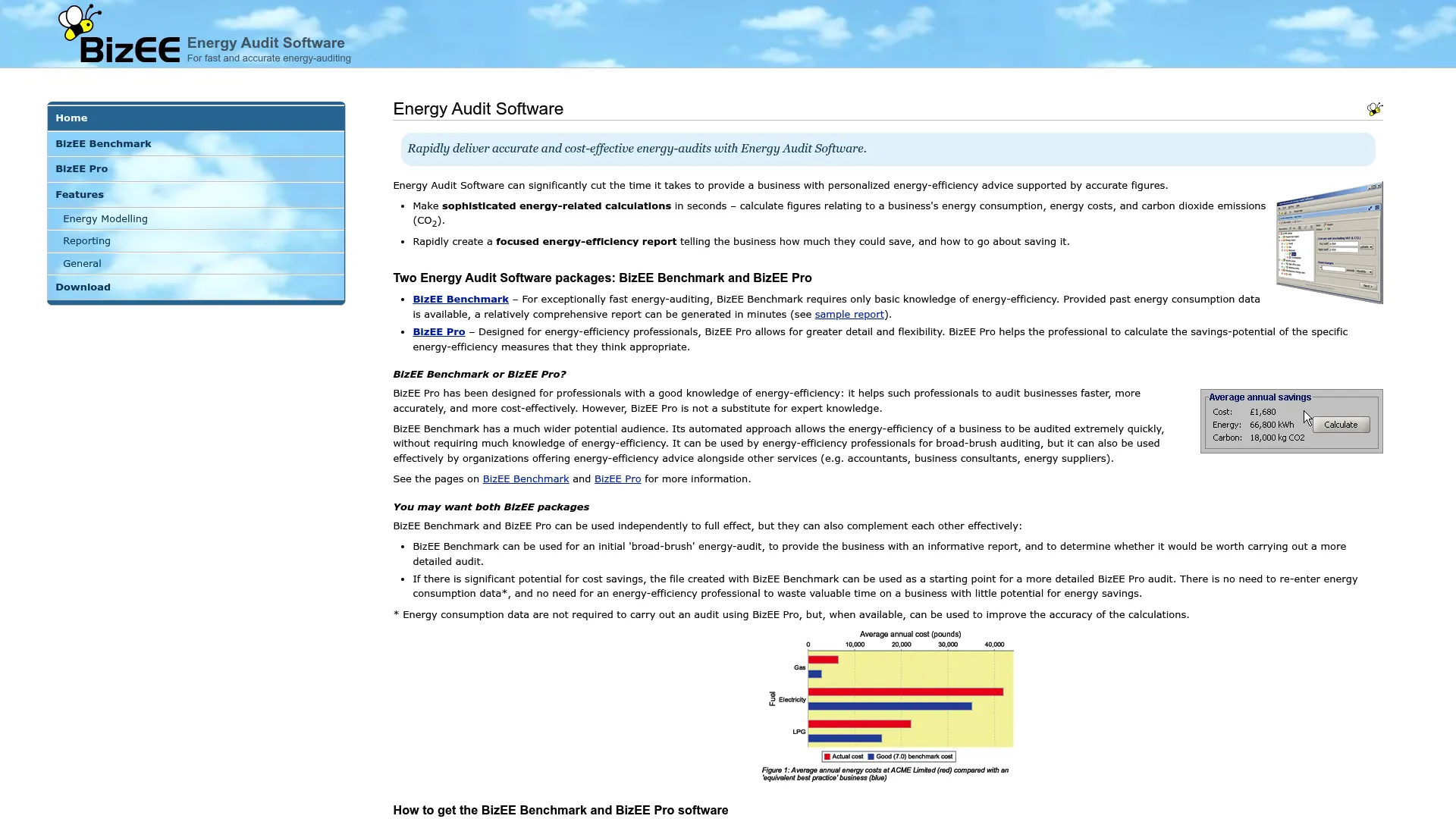 Energy Audit Software homepage