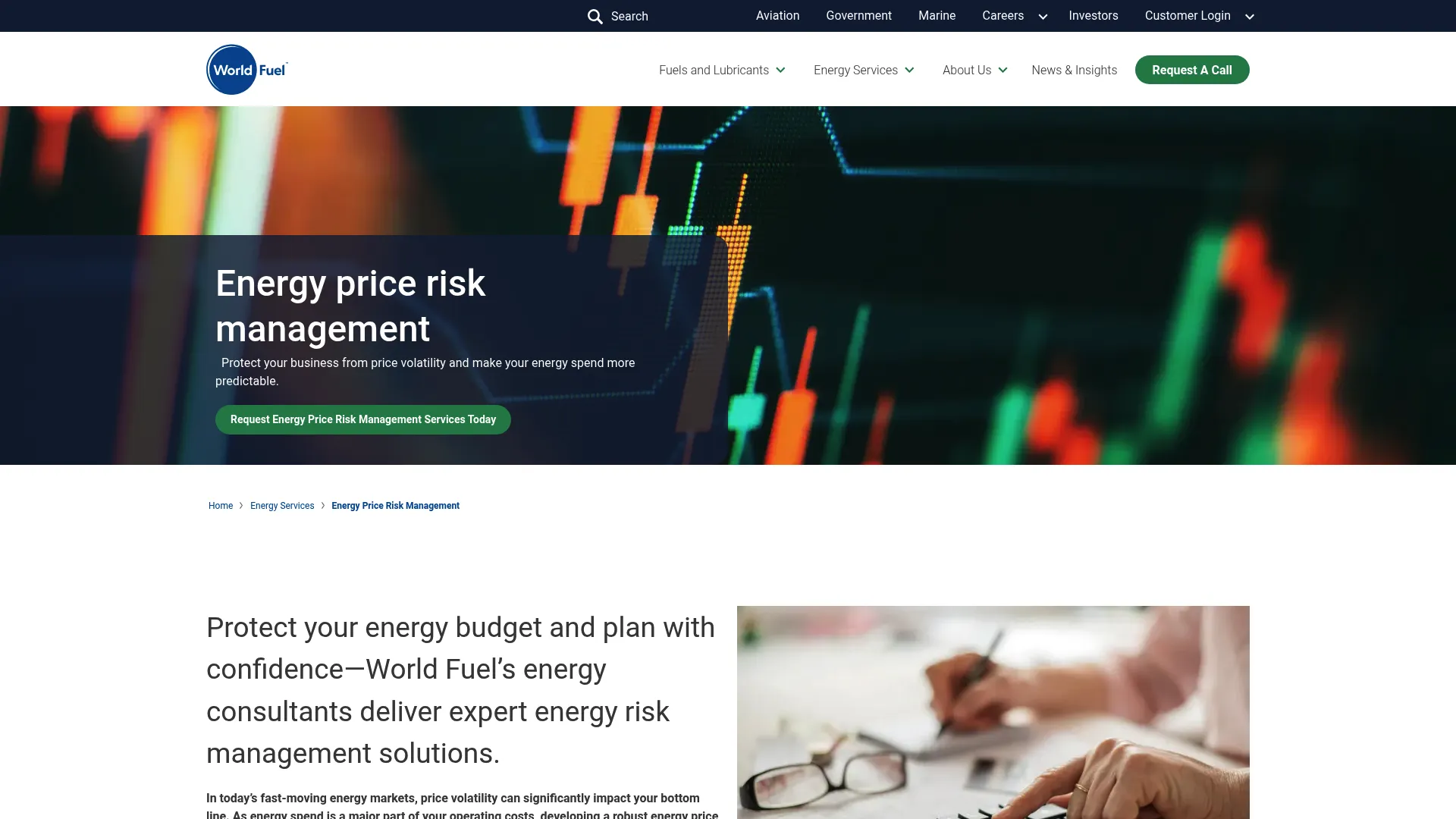 World Kinect Energy Services energy management homepage