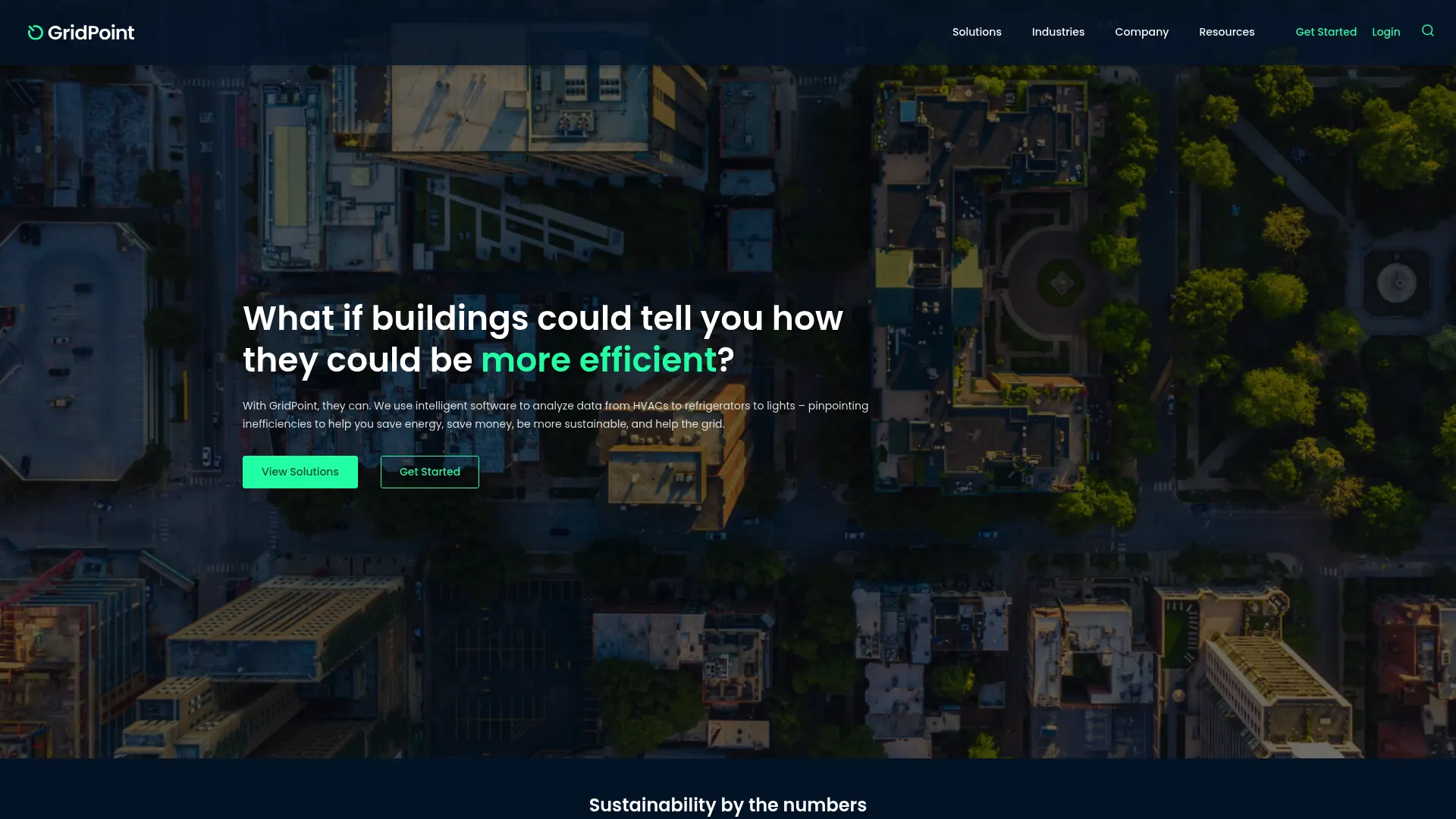 GridPoint energy intelligence platform homepage
