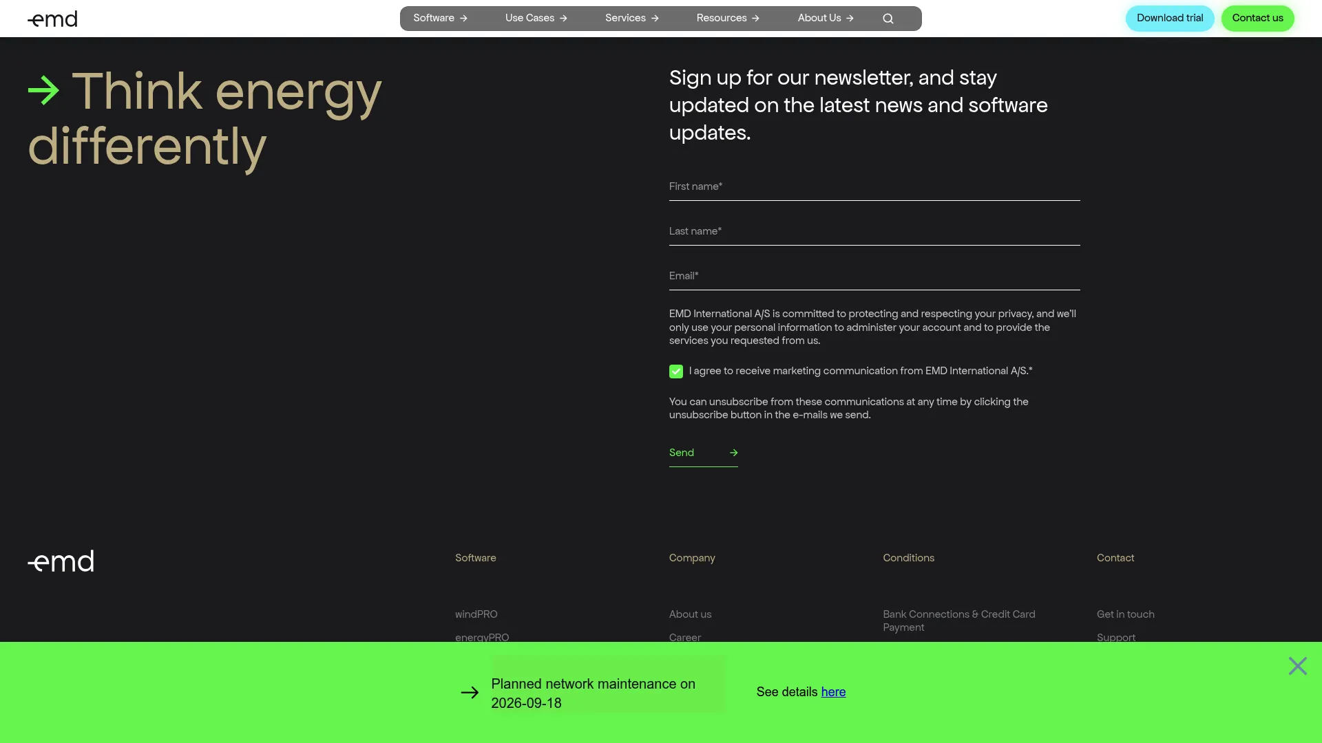WindPRO wind and solar project design software interface