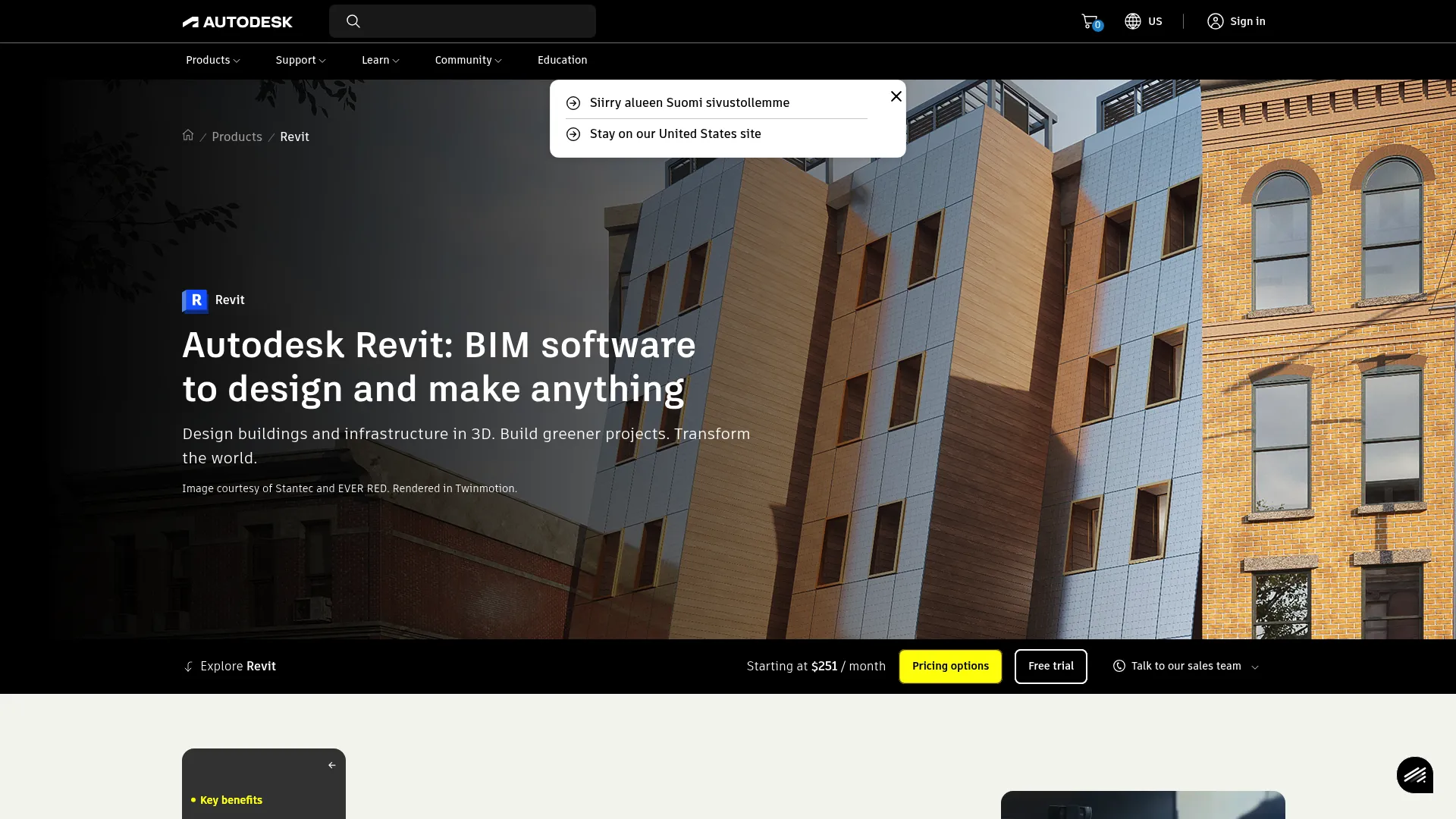 Autodesk Revit BIM design interface
