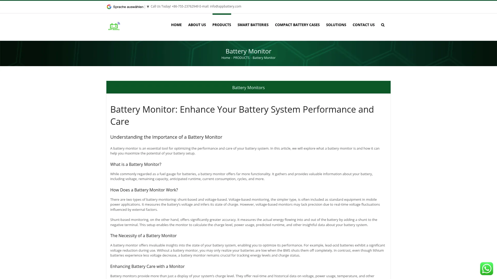 Smart Battery Monitor product page
