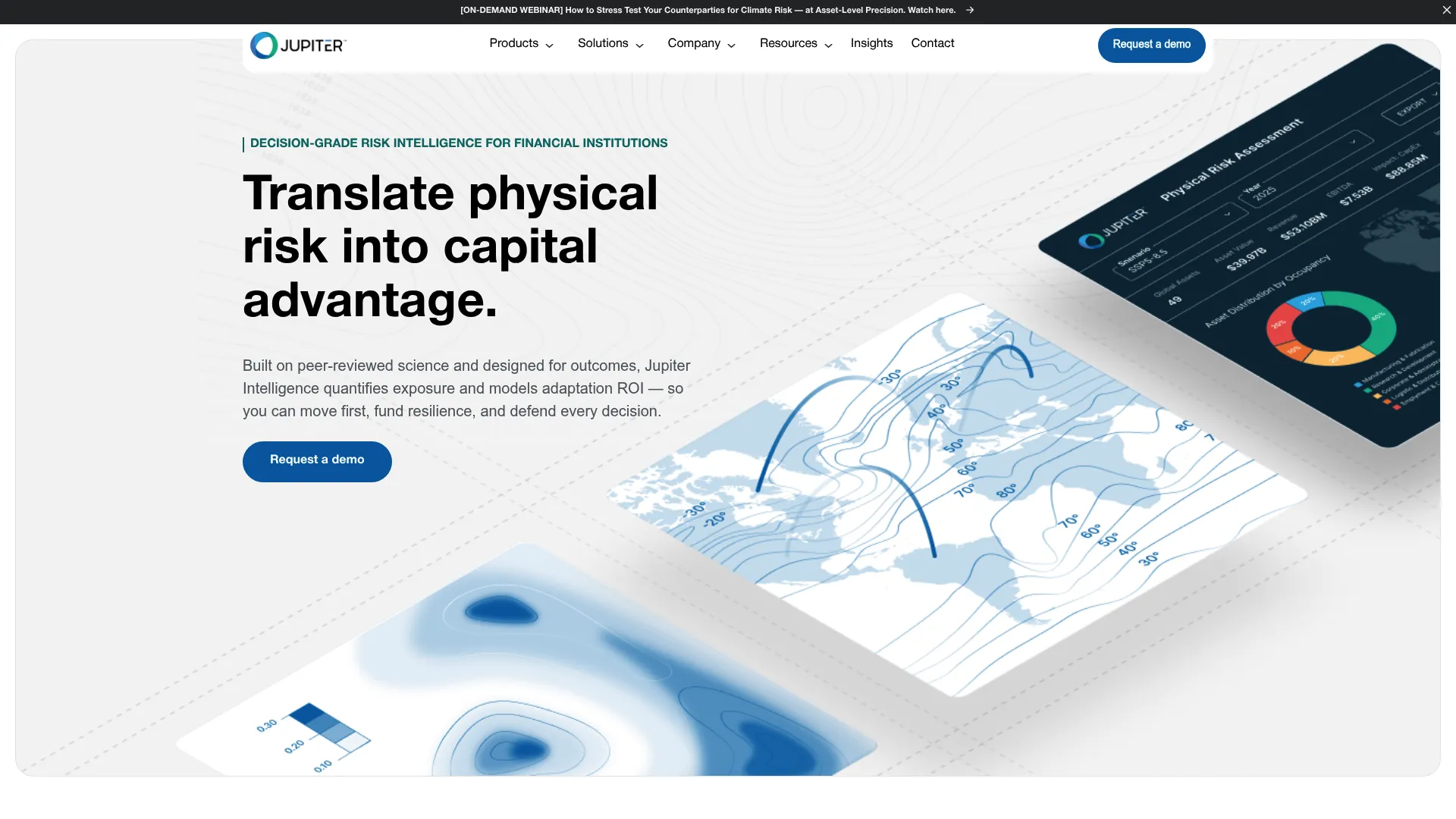 Jupiter Intelligence climate risk analytics platform
