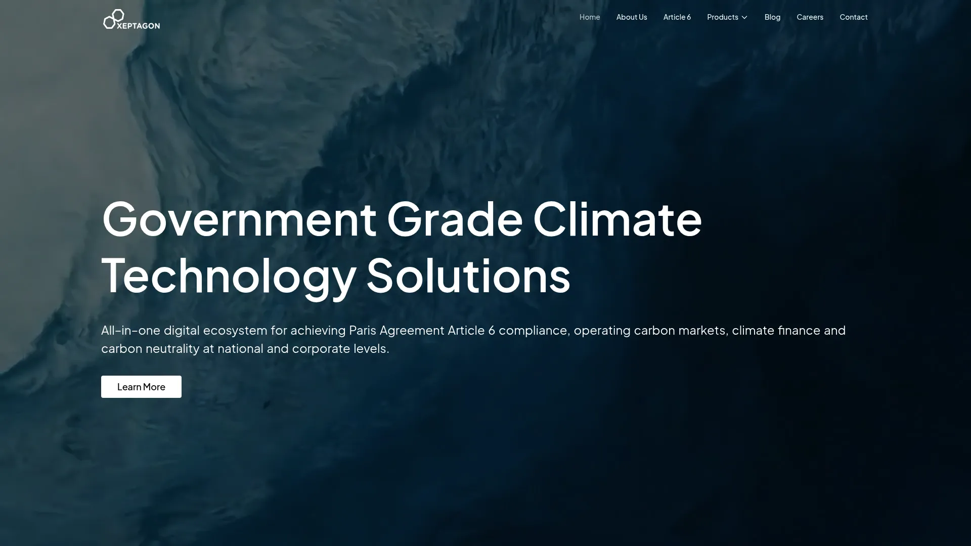 Xeptagon climate market infrastructure platform