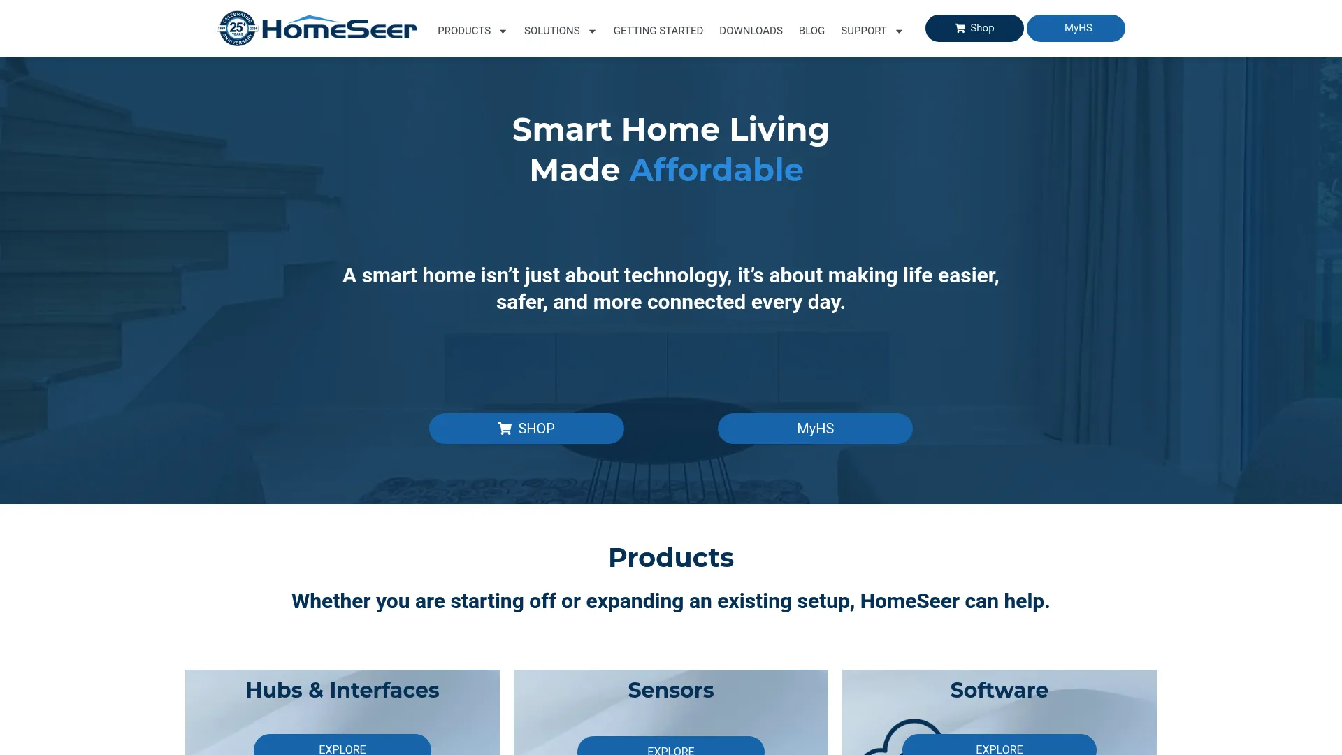 HomeSeer smart home automation software dashboard