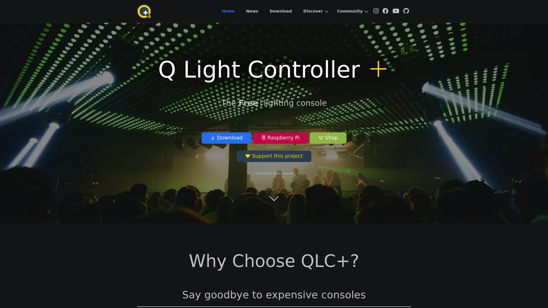 QLC+ open-source lighting control interface