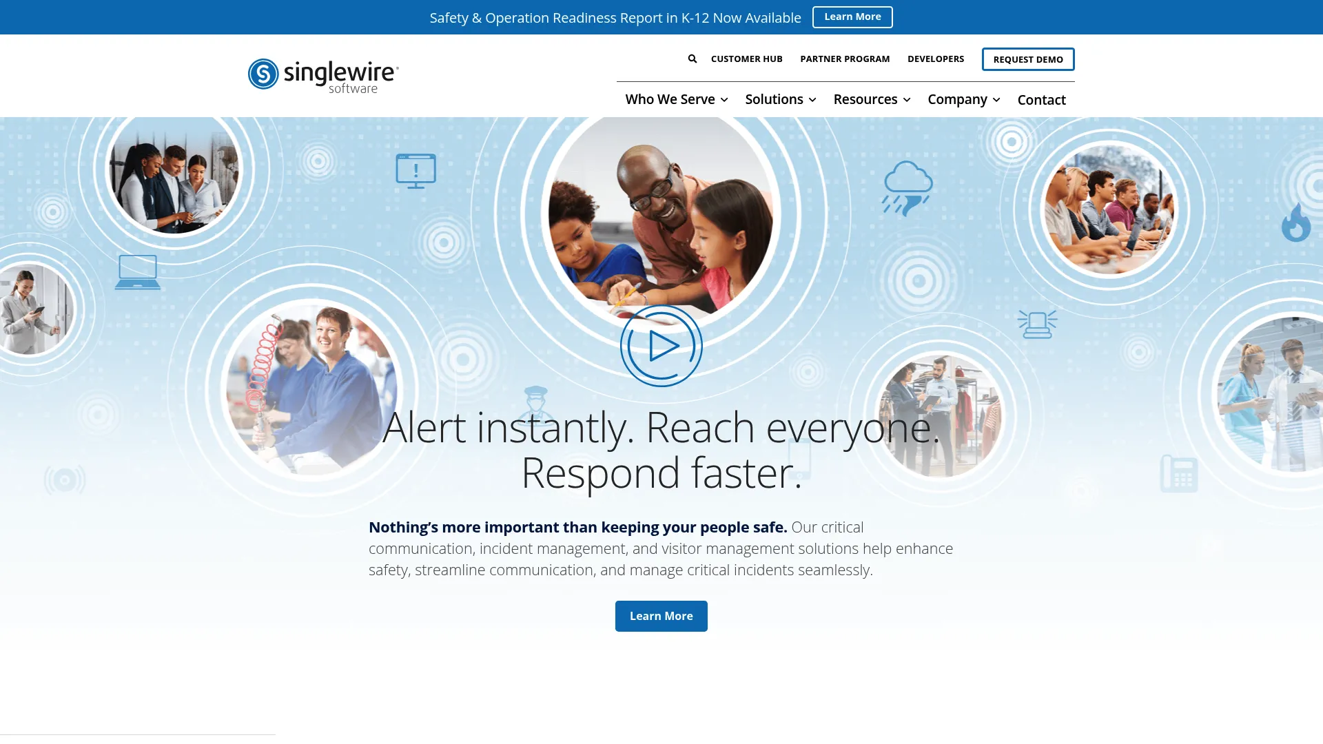Singlewire Software InformaCast platform homepage