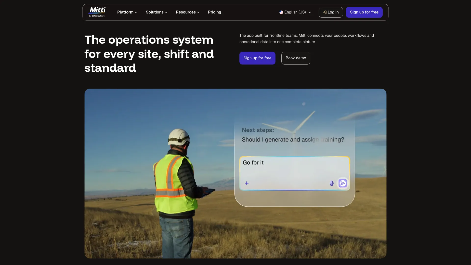 SafetyCulture workplace operations and safety platform homepage