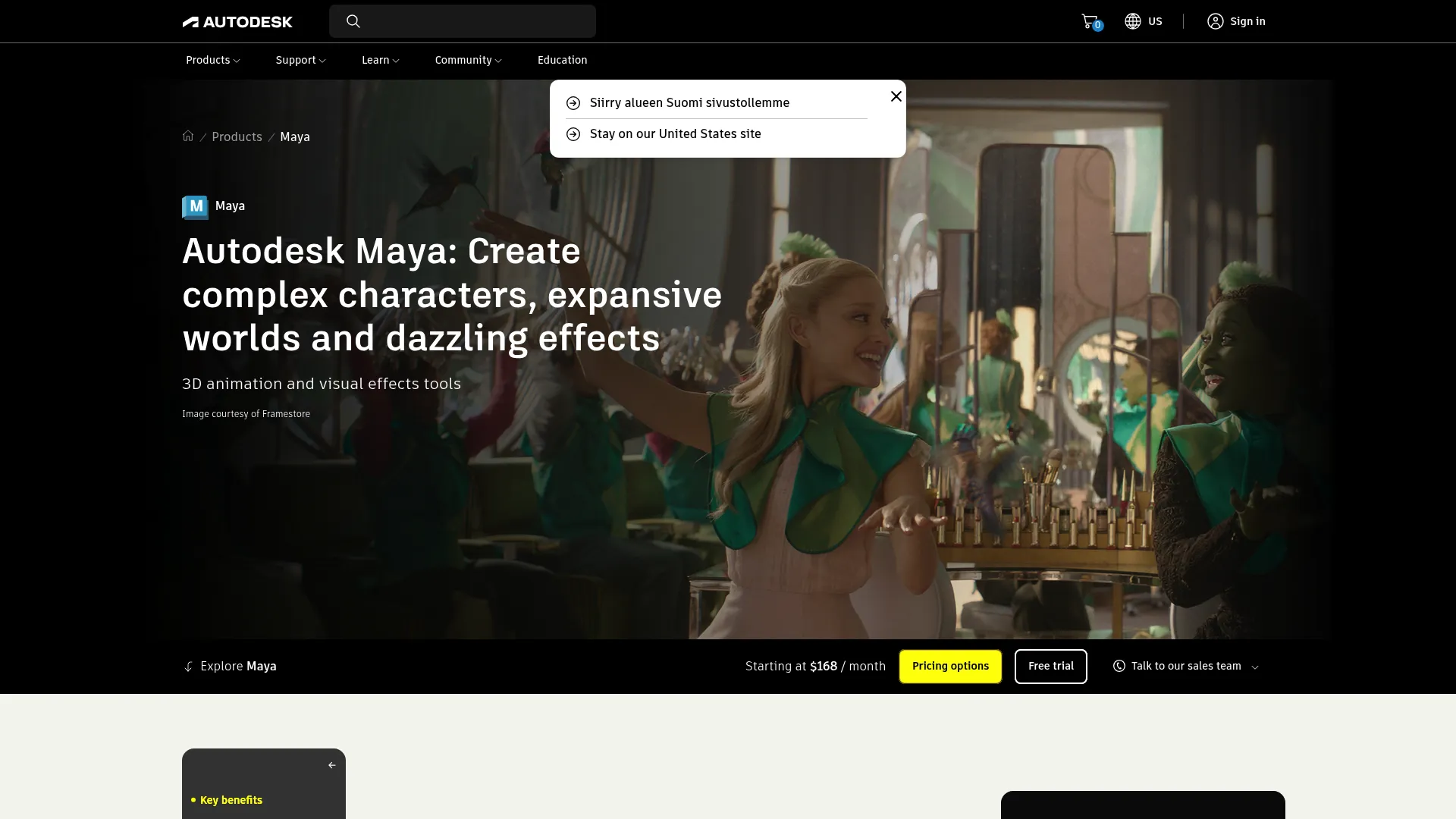 Autodesk Maya 3D animation and modeling interface