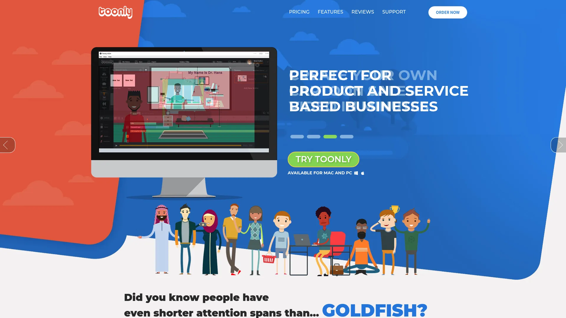 Toonly drag-and-drop animated explainer video maker