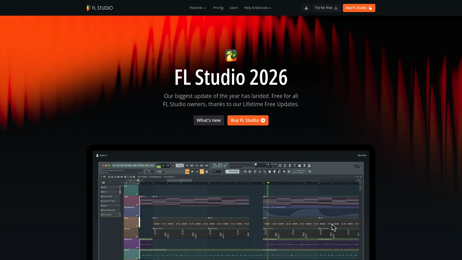 FL Studio beat production software homepage