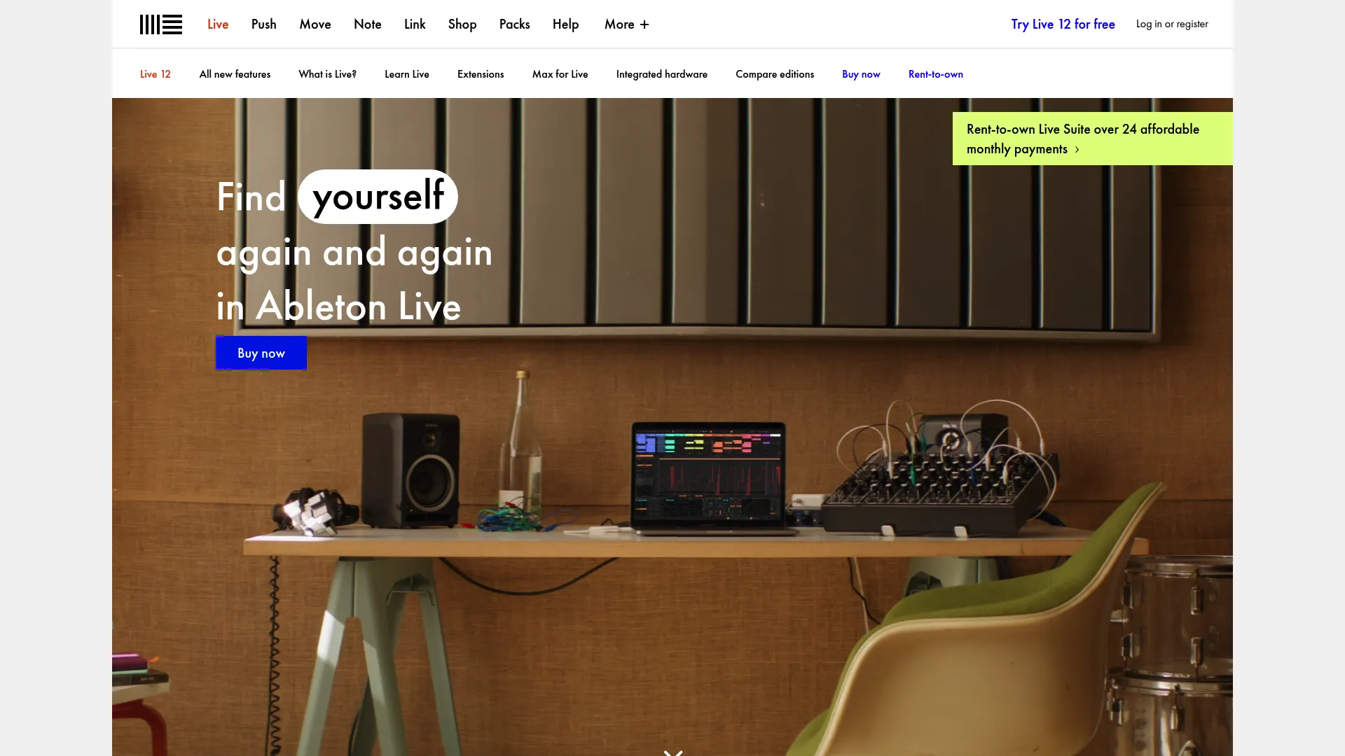 Ableton Live music production and performance software