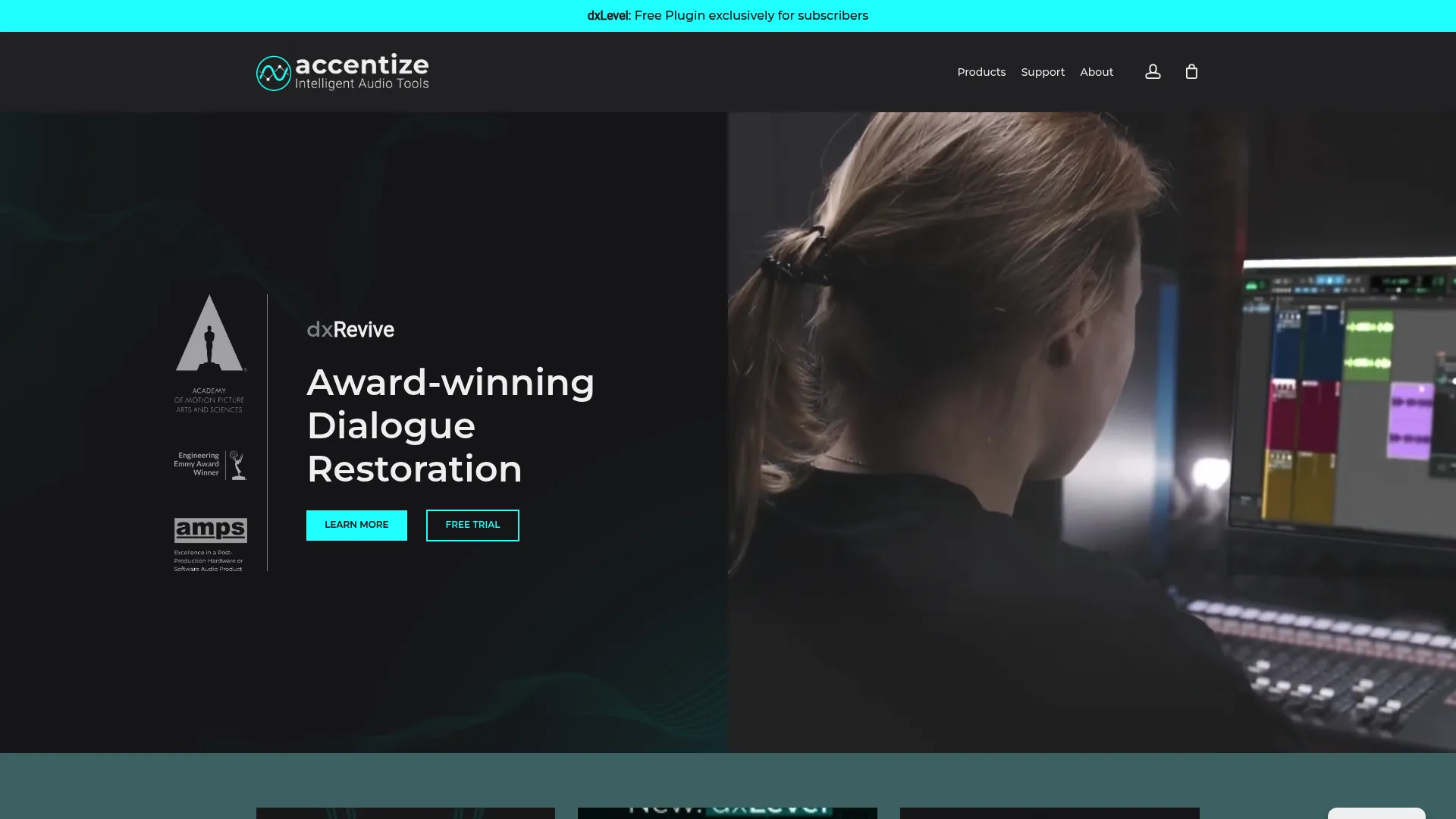 Accentize dxRevive Pro dialogue restoration plugin homepage