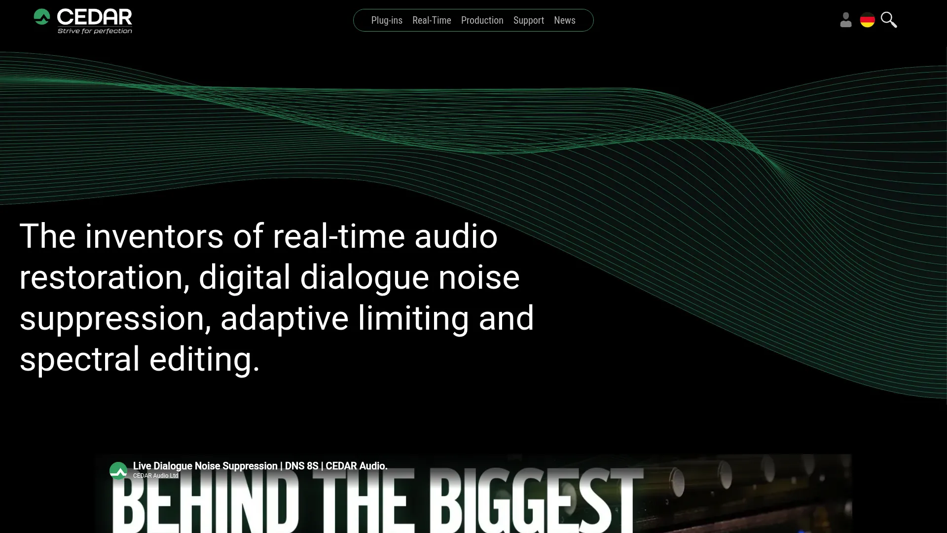 CEDAR Retouch spectral editing software homepage