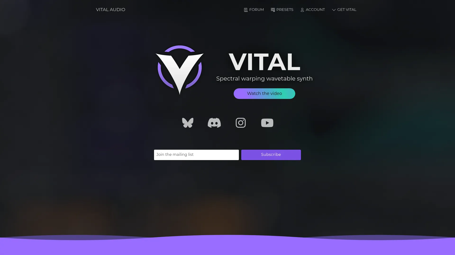 Vital wavetable synthesizer interface