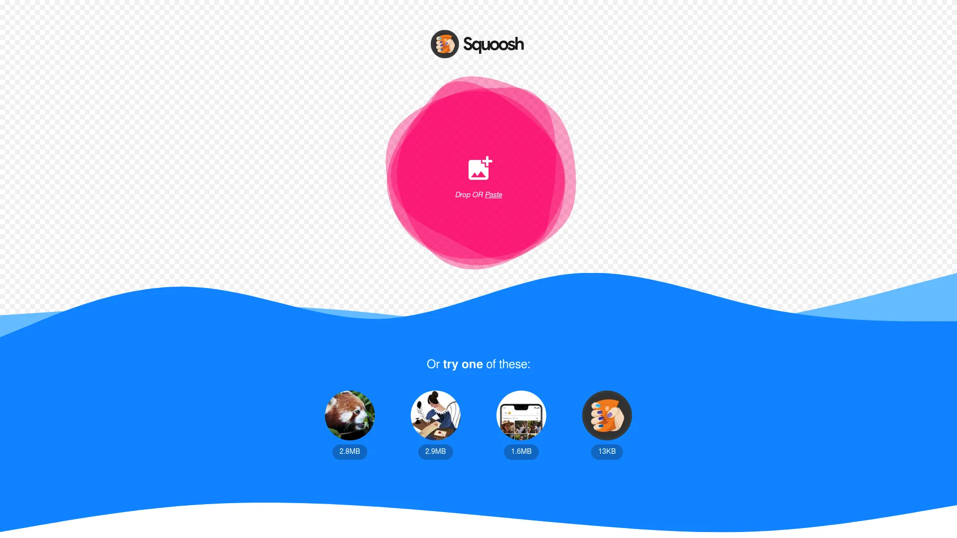 Squoosh browser-based image compressor