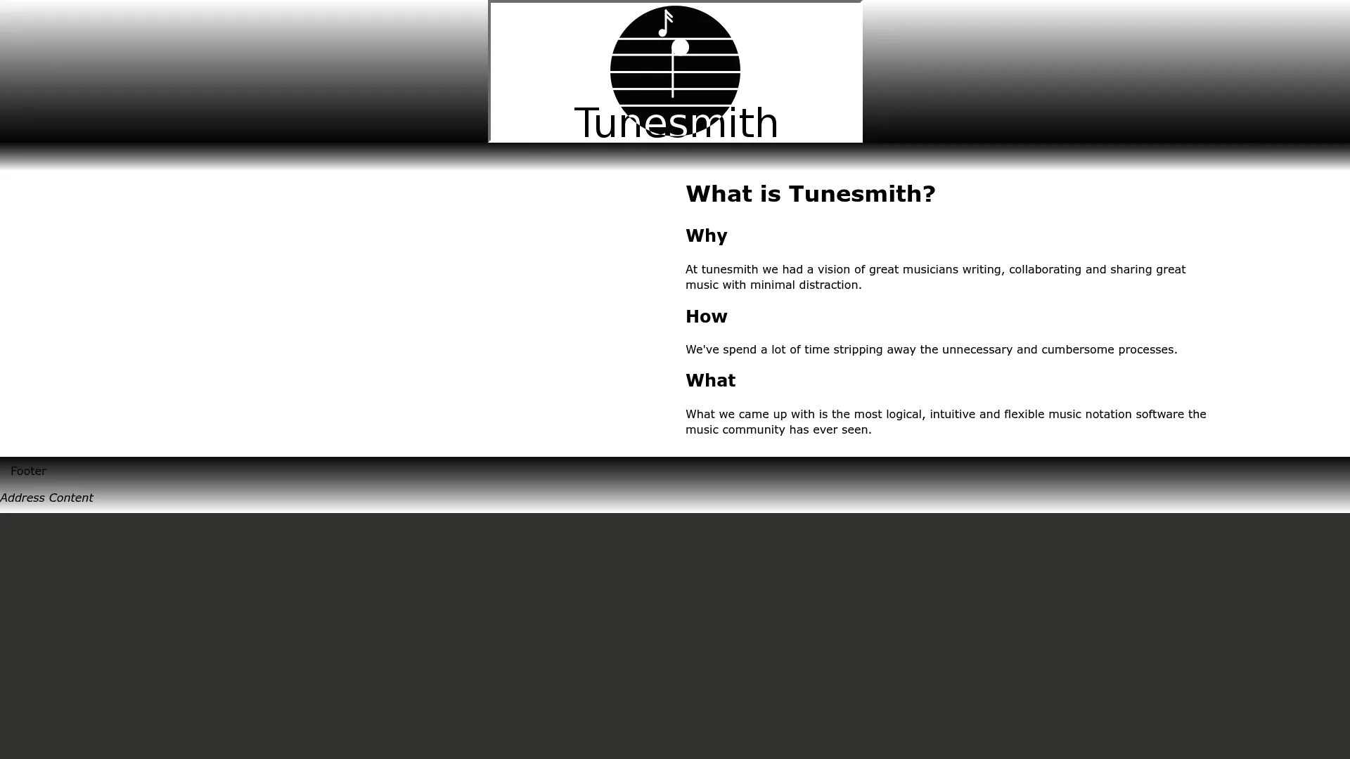 TuneSmith music notation software homepage