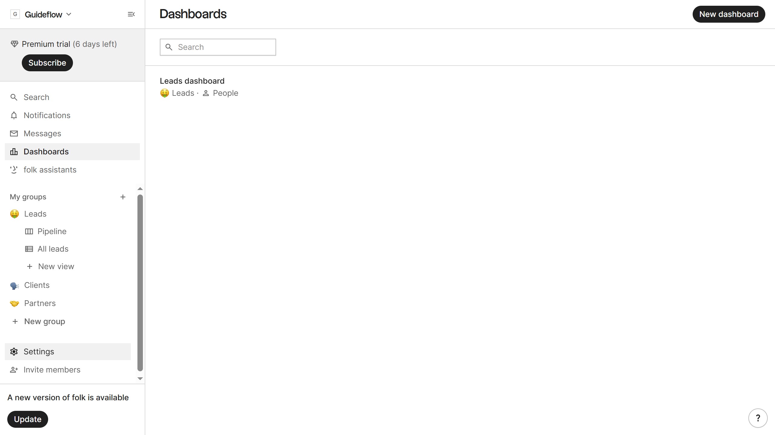 How to enable email notifications for reminder due dates in Folk