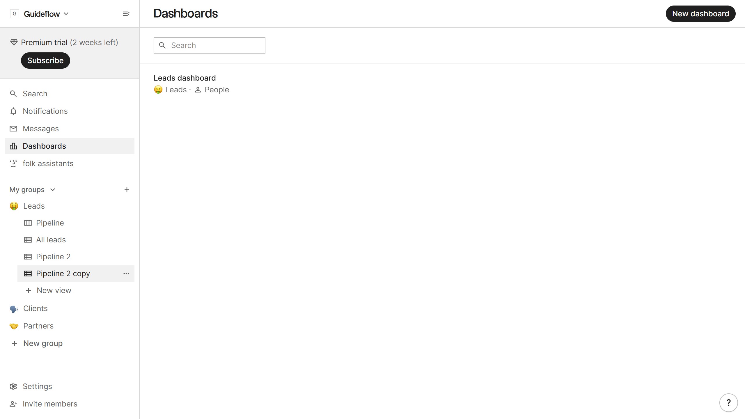 How to export a view as a CSV in Folk