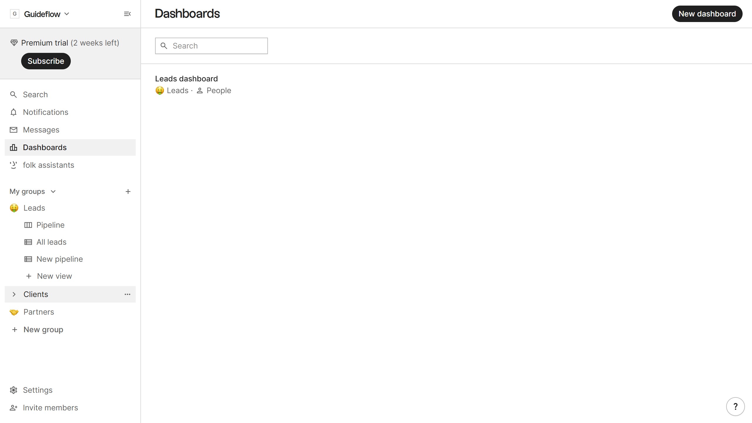 How to sort a table view by total interactions in Folk