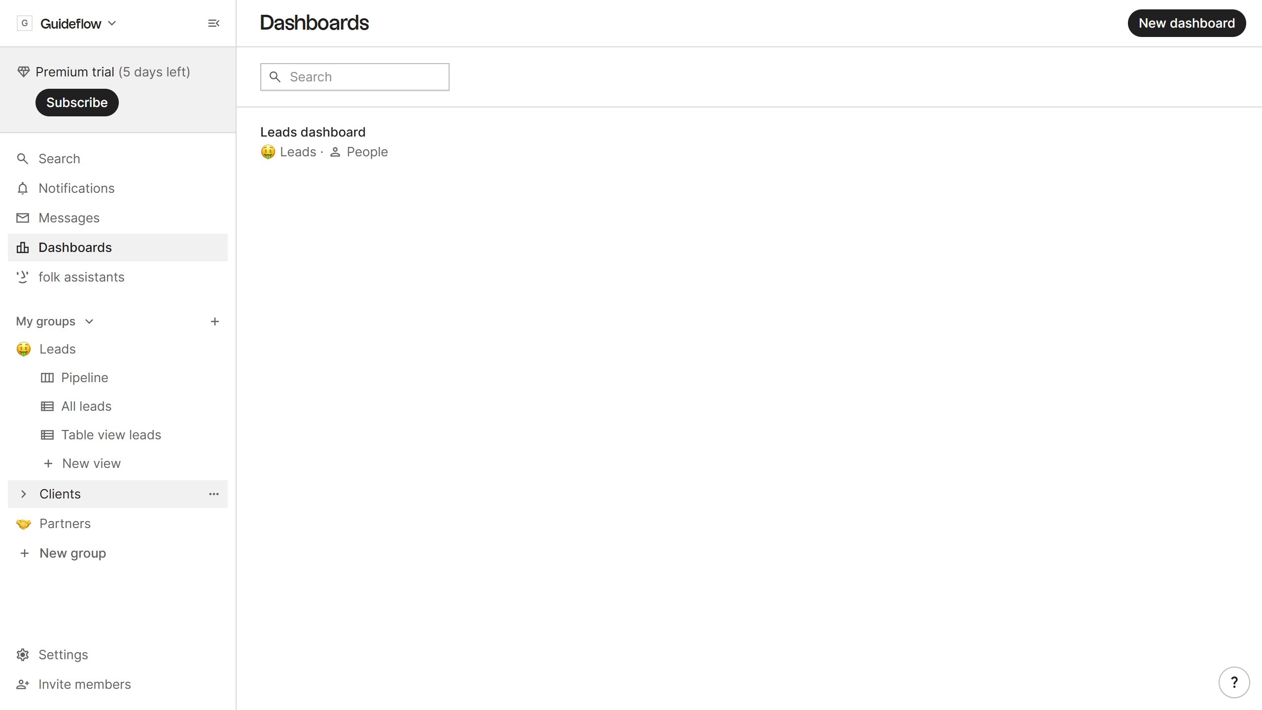 How to show the company size field in a table view in Folk