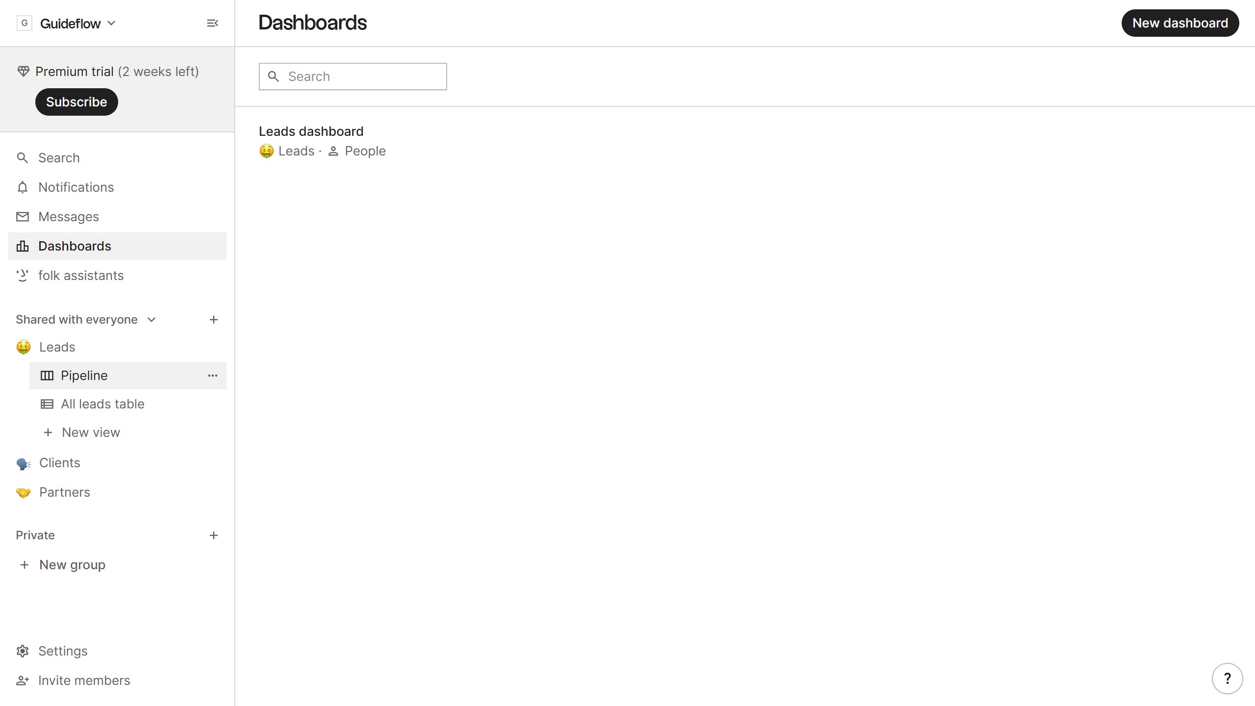 How to hide the last interaction by field in a pipeline view in Folk
