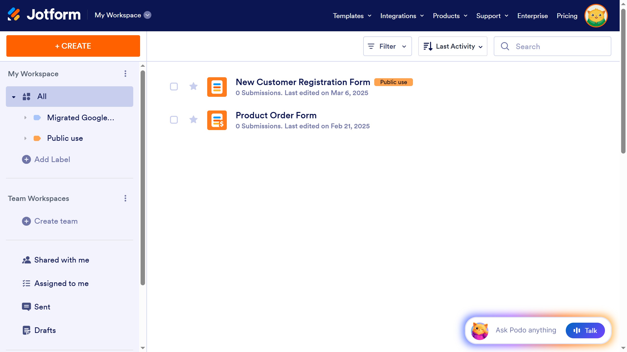 How to not require Jotform login to see submissions in Jotform