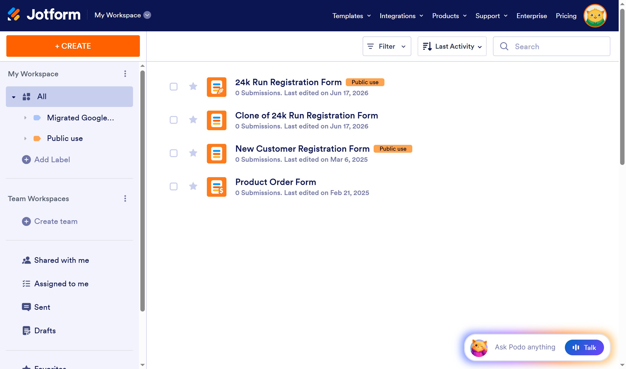 How to add a dropdown field to a registration form in Jotform