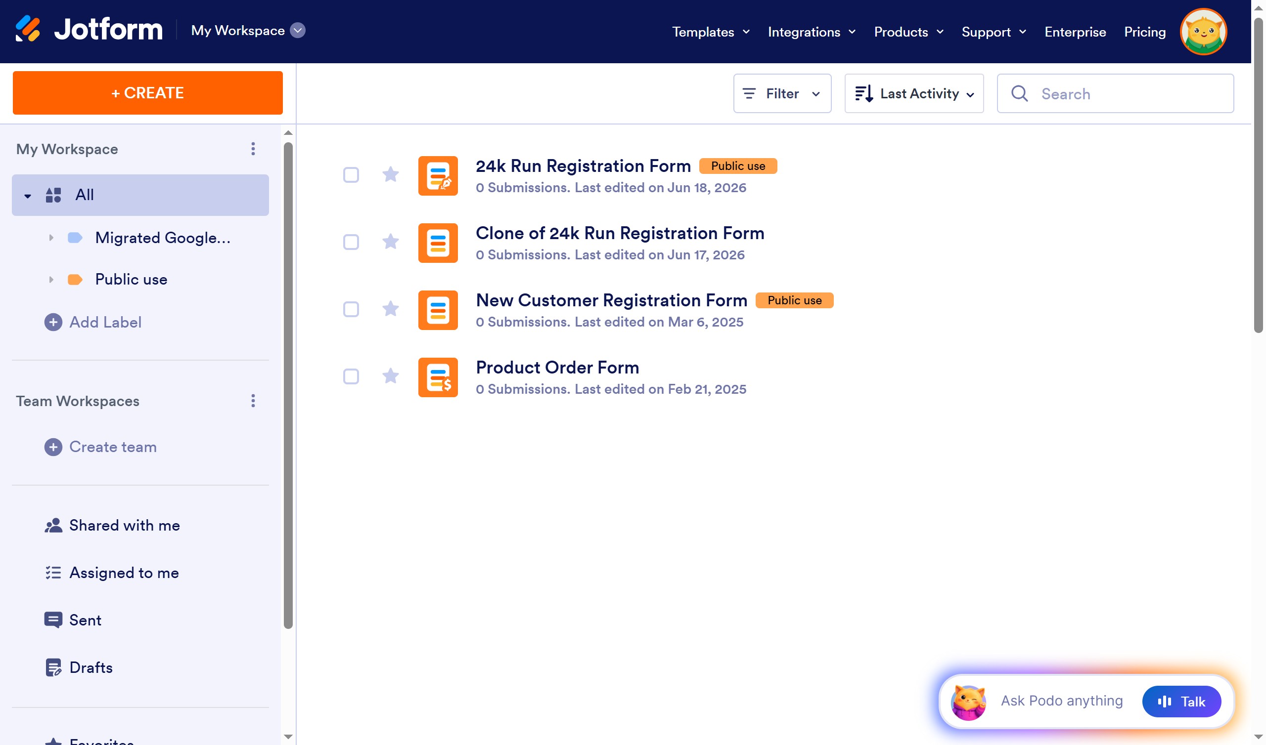 How to add a single choice field to a registration form in Jotform